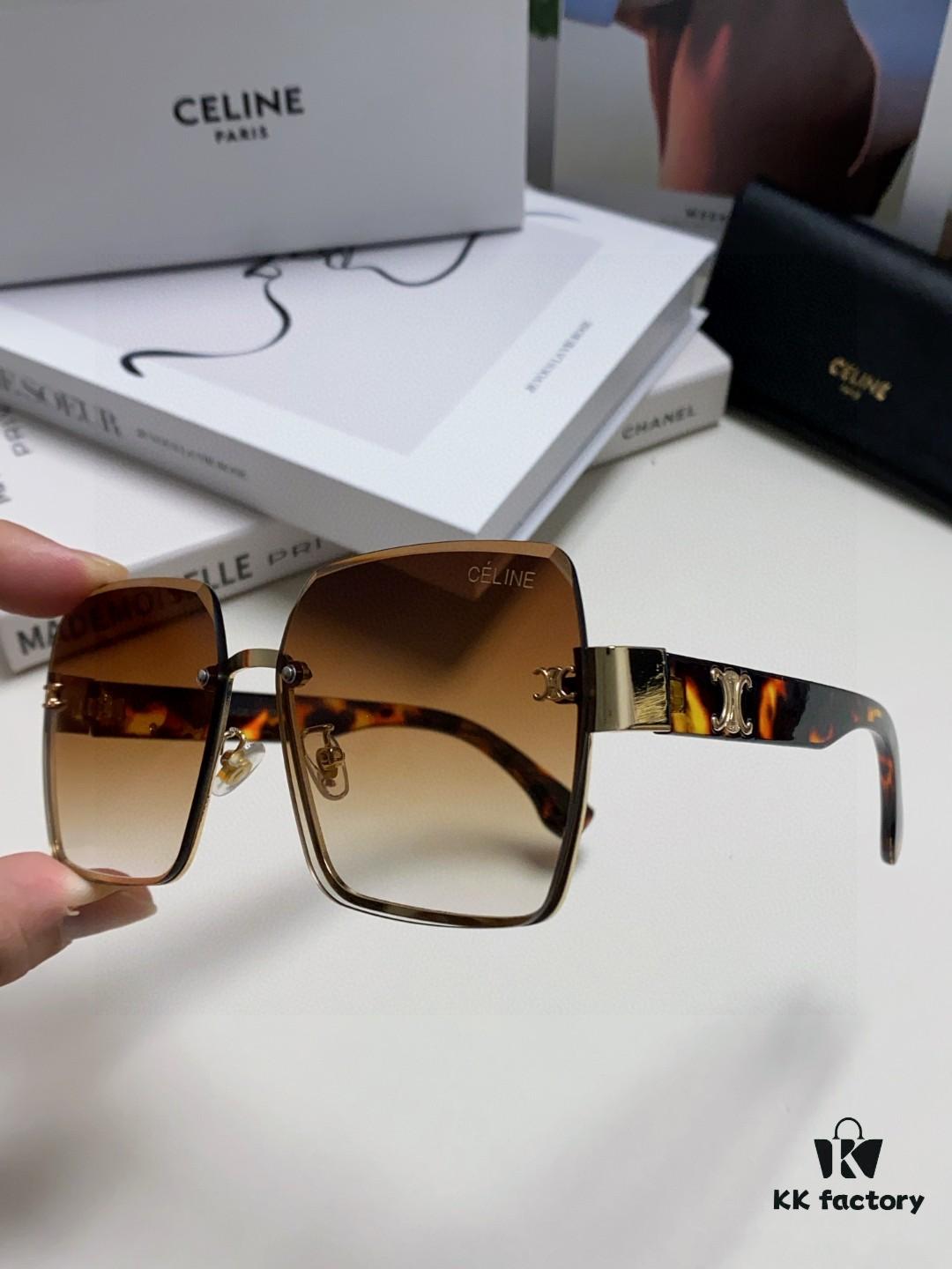 6931fa863a89a121ed54b6ca Celine Official Website Latest Top-Quality Edge-Cut Retro Unisex Square Sunglasses for Women and Men, Frameless UV Protection Stylish Slimming Sun Glasses