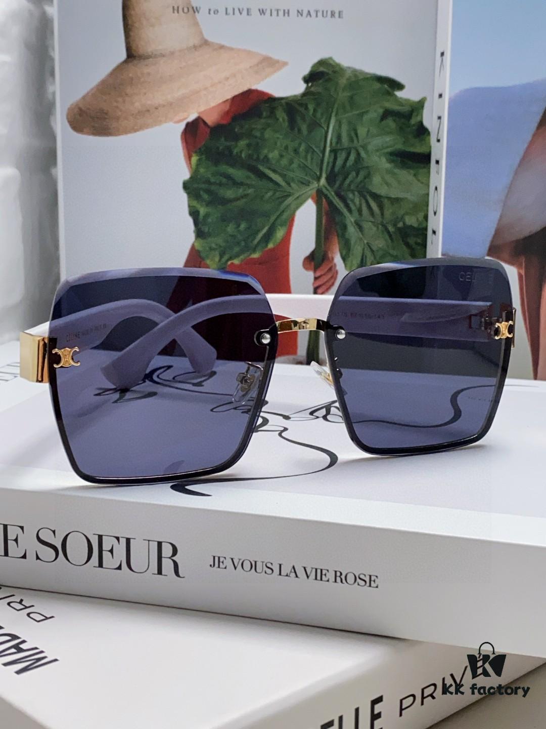 6931fa863a89a121ed54b6d0 Celine Official Website Latest Top-Quality Edge-Cut Retro Unframed Sunglasses for Women, Stylish UV-Protective Square Slimming Unisex Sunglasses with Premium Feel