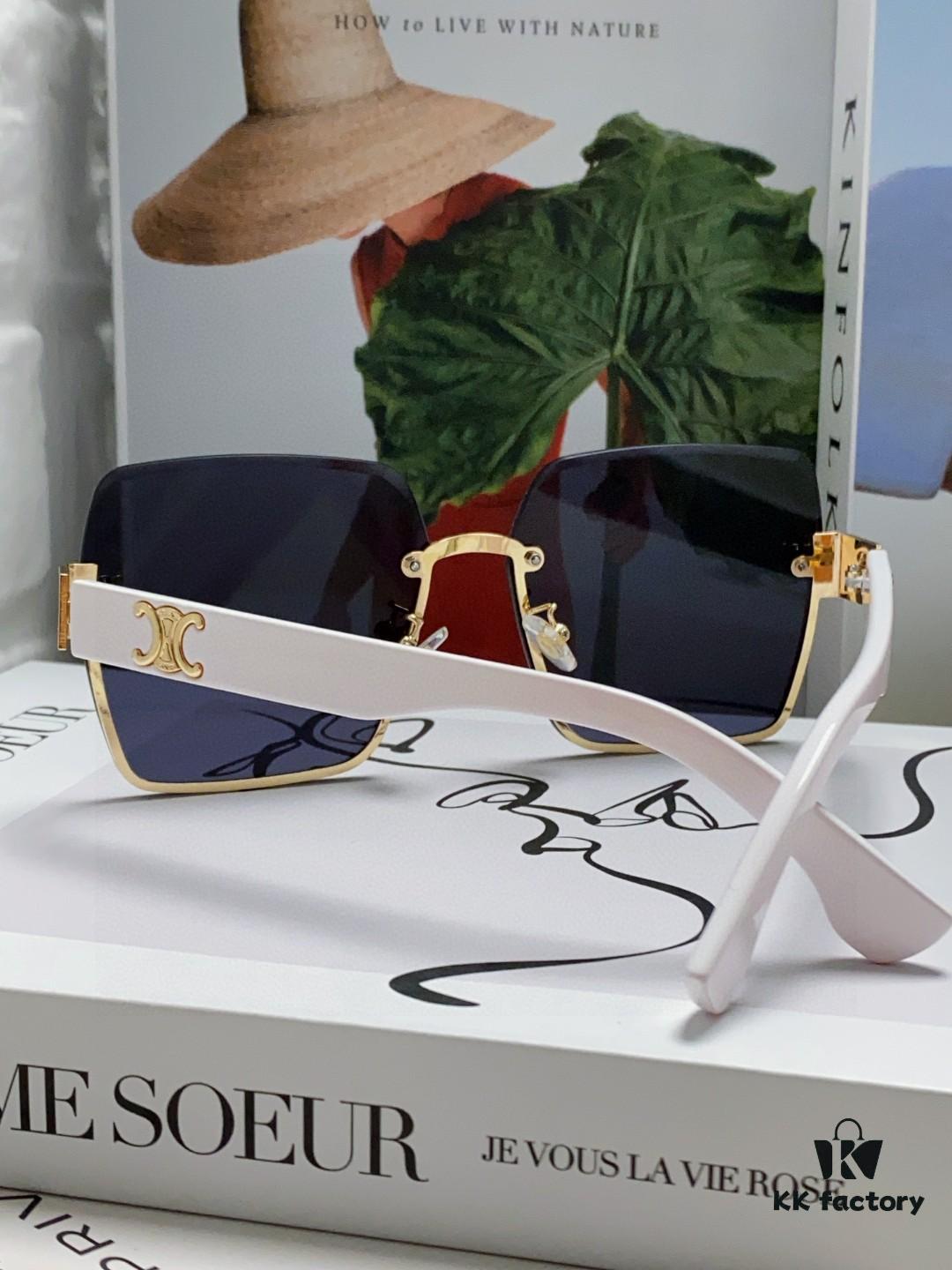 6931fa873a89a121ed54b6d1 Celine Official Website Latest Top-Quality Edge-Cut Retro Unframed Sunglasses for Women, Stylish UV-Protective Square Slimming Unisex Sunglasses with Premium Feel