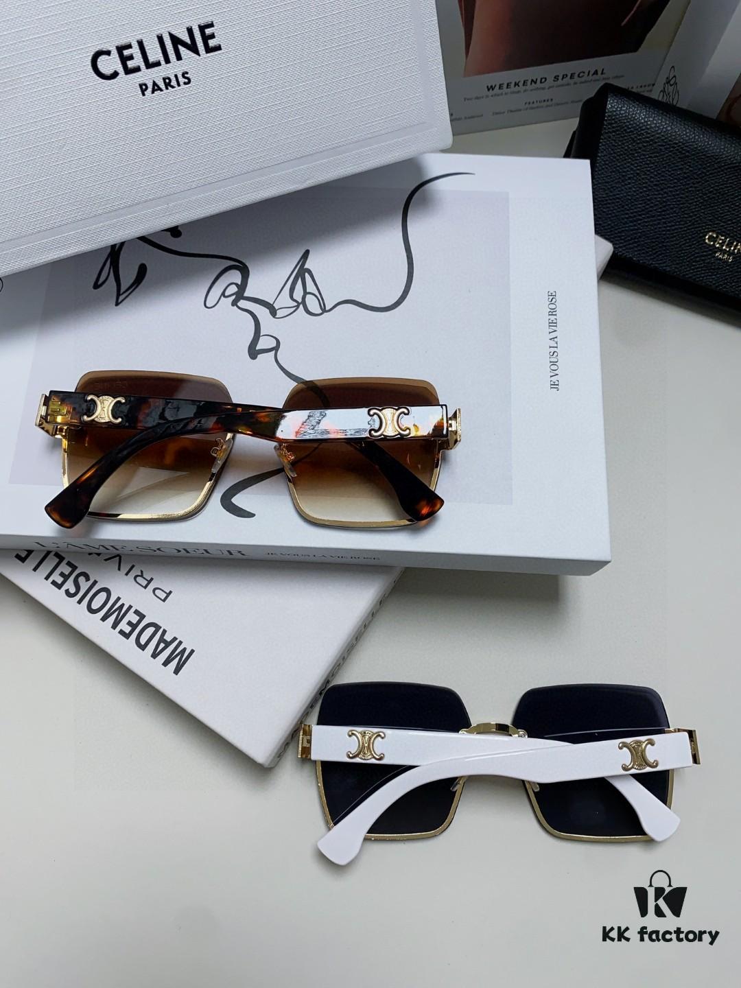 6931fa873a89a121ed54b6d7 Celine Official Website Latest Top-Quality Edge-Cut Retro Unframed Sunglasses for Women, Stylish UV-Protective Square Slimming Unisex Sunglasses with Premium Feel