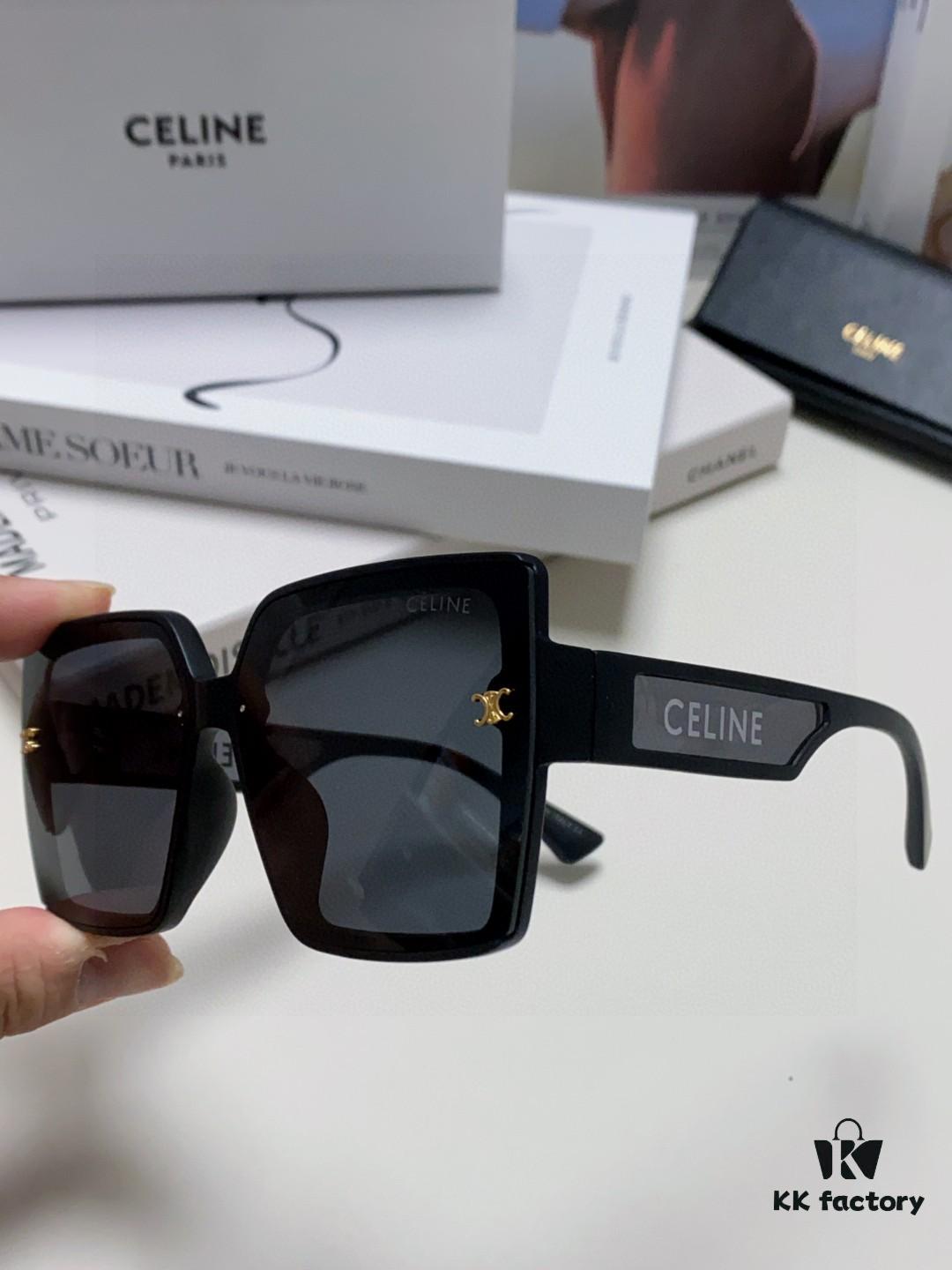 6931fa873a89a121ed54b6de Celine 2025 New Korean-Style Oversized Round-Face UV-Protective Sunglasses for Women, Stylish and High-End Sun Protection Eyewear