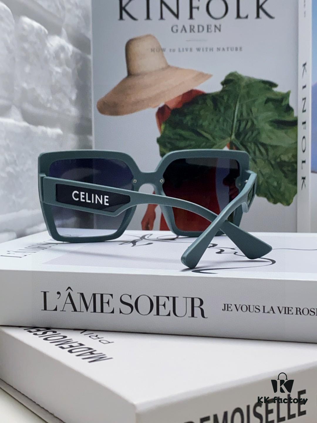 6931fa893a89a121ed54b6ef Celine 2025 New Arrival Korean Style Oversized Round Frame UV Protection Sunglasses for Women, Stylish and Elegant Sun Glasses with High-End Appeal