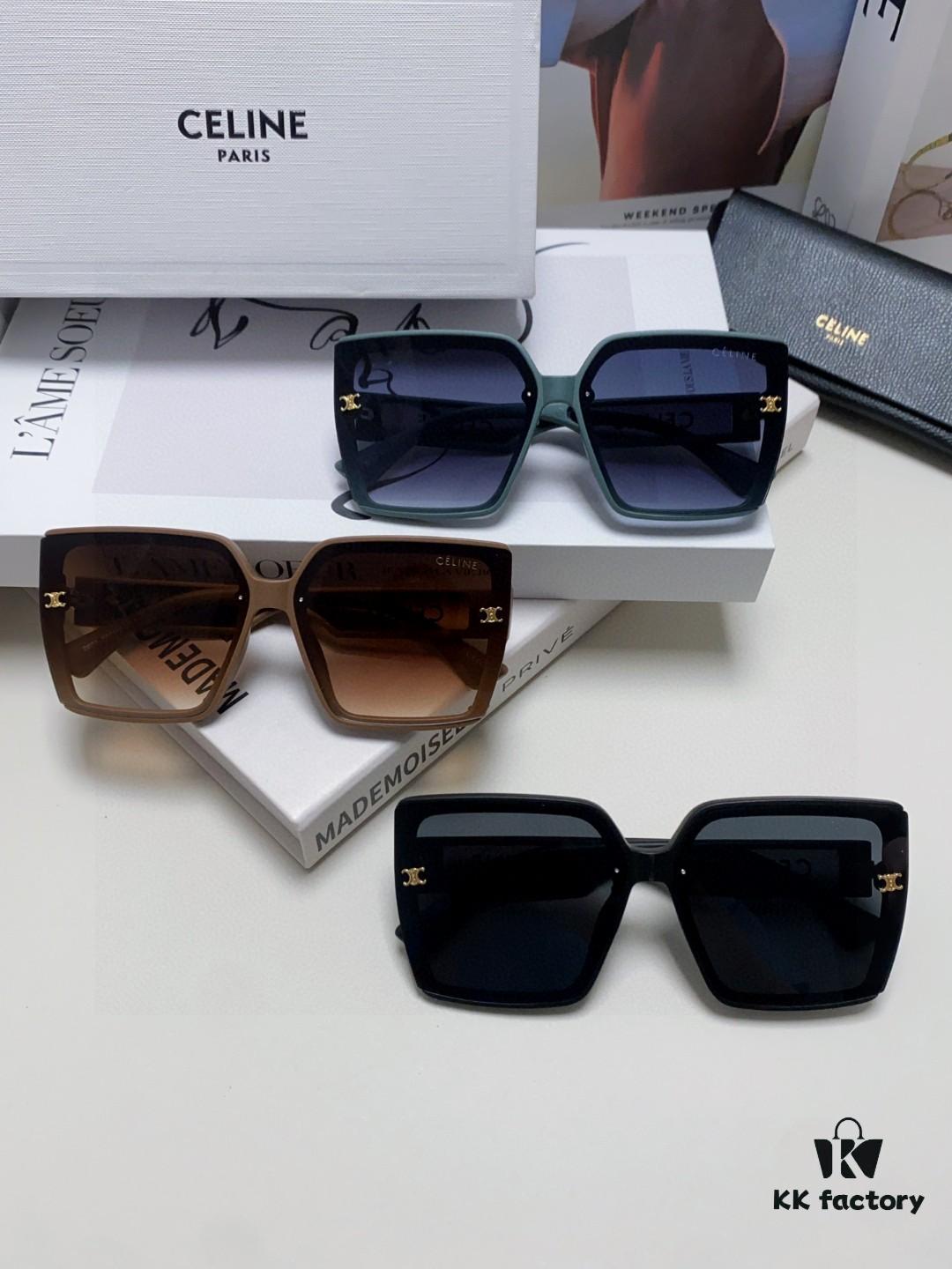 6931fa893a89a121ed54b6f6 Celine 2025 New Arrival Korean Style Oversized Round Frame UV Protection Sunglasses for Women, Stylish and Elegant Sun Glasses with High-End Appeal