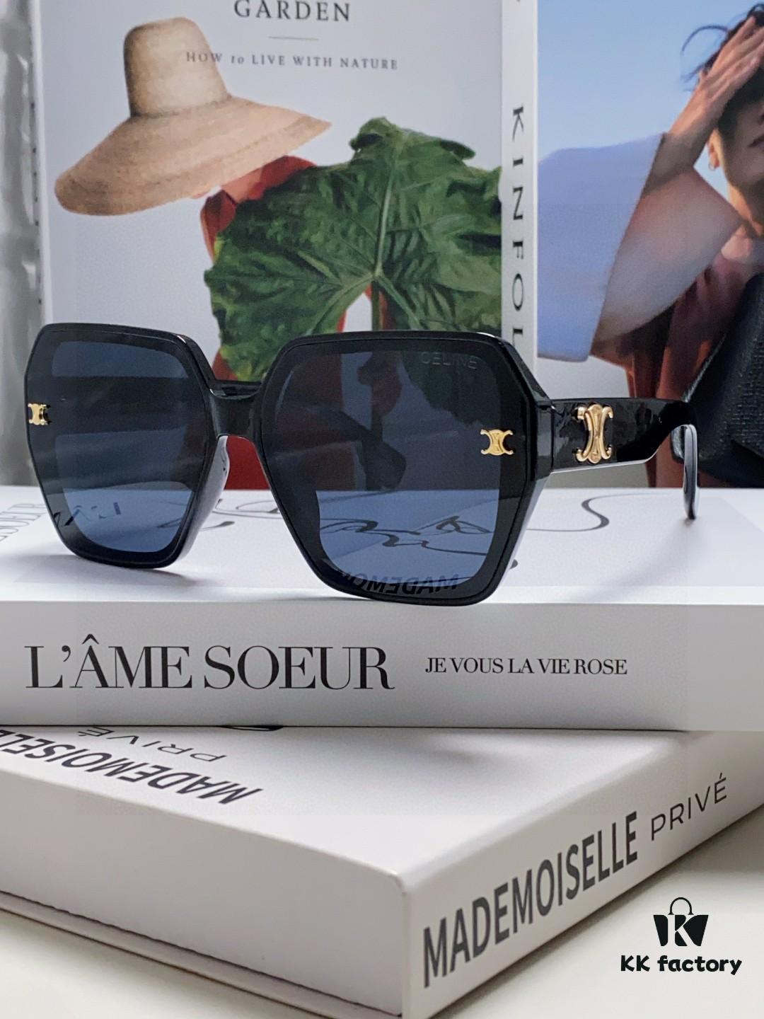 6931fa8d3a89a121ed54b726 Celine 2025 New Arrival European and American Style Oversized Square Arch-Frame Sunglasses for Women, UV Protection Sun Glasses for Outdoor Wear