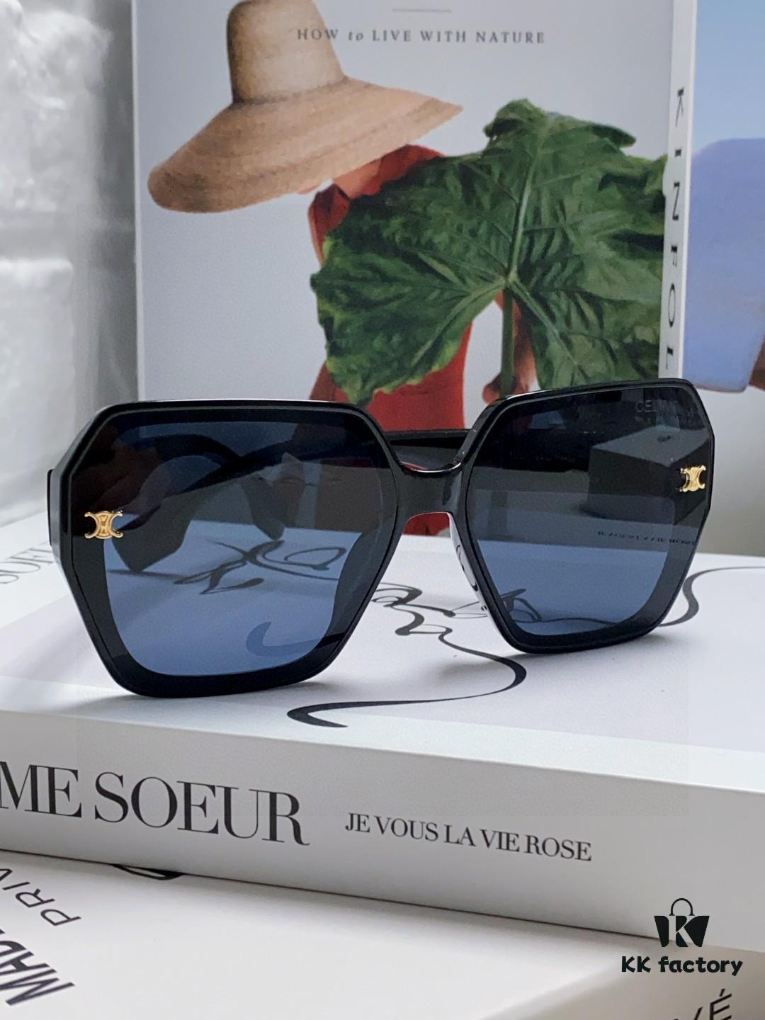 6931fa8d3a89a121ed54b727 Celine 2025 New Arrival European and American Style Oversized Square Arch-Frame Sunglasses for Women, UV Protection Sun Glasses for Outdoor Wear