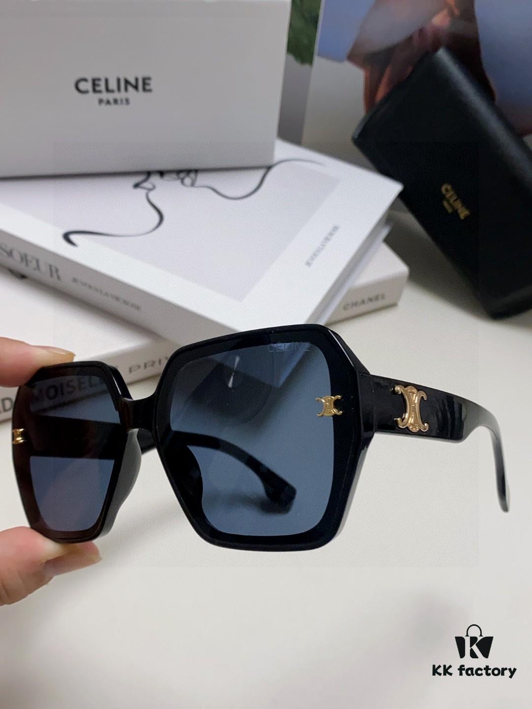6931fa8d3a89a121ed54b72b Celine 2025 New Arrival European and American Style Oversized Square Arch-Frame Sunglasses for Women, UV Protection Sun Glasses for Outdoor Wear