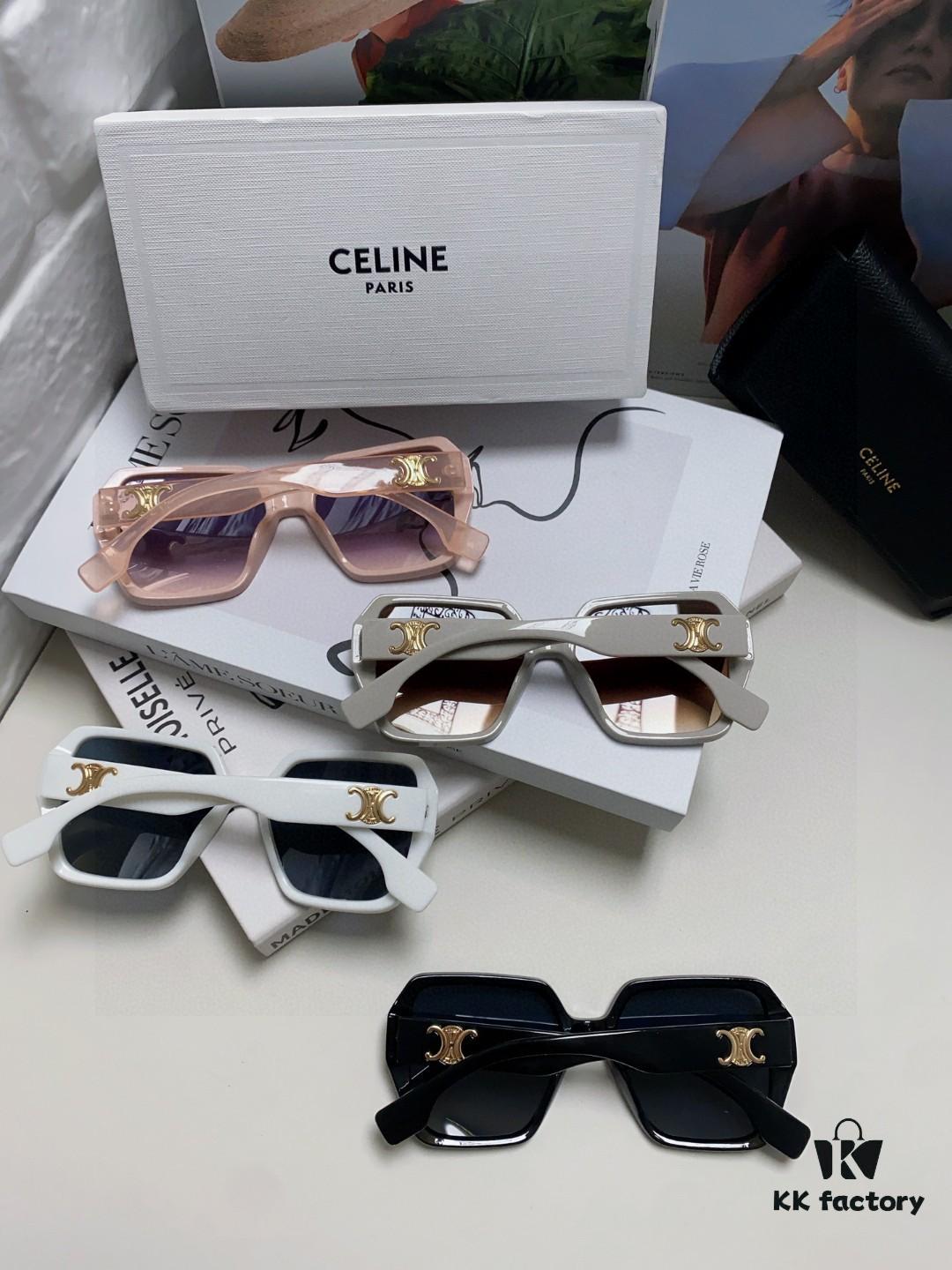 6931fa8d3a89a121ed54b72e Celine 2025 New Arrival European and American Style Oversized Square Arch-Frame Sunglasses for Women, UV Protection Sun Glasses for Outdoor Wear