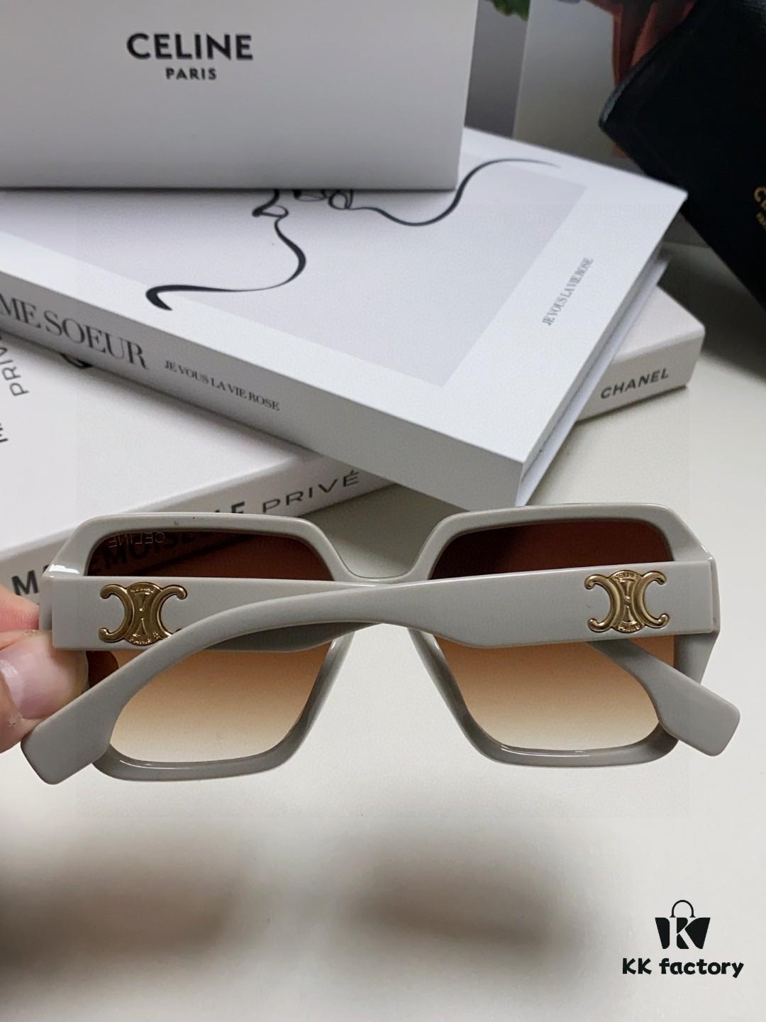 6931fa8f3a89a121ed54b73e Celine 2025 New Arrival European and American Style Oversized Square Aviator Sunglasses for Women, UV Protection Sun Glasses for Large Faces, Fashion Outdoor Shades