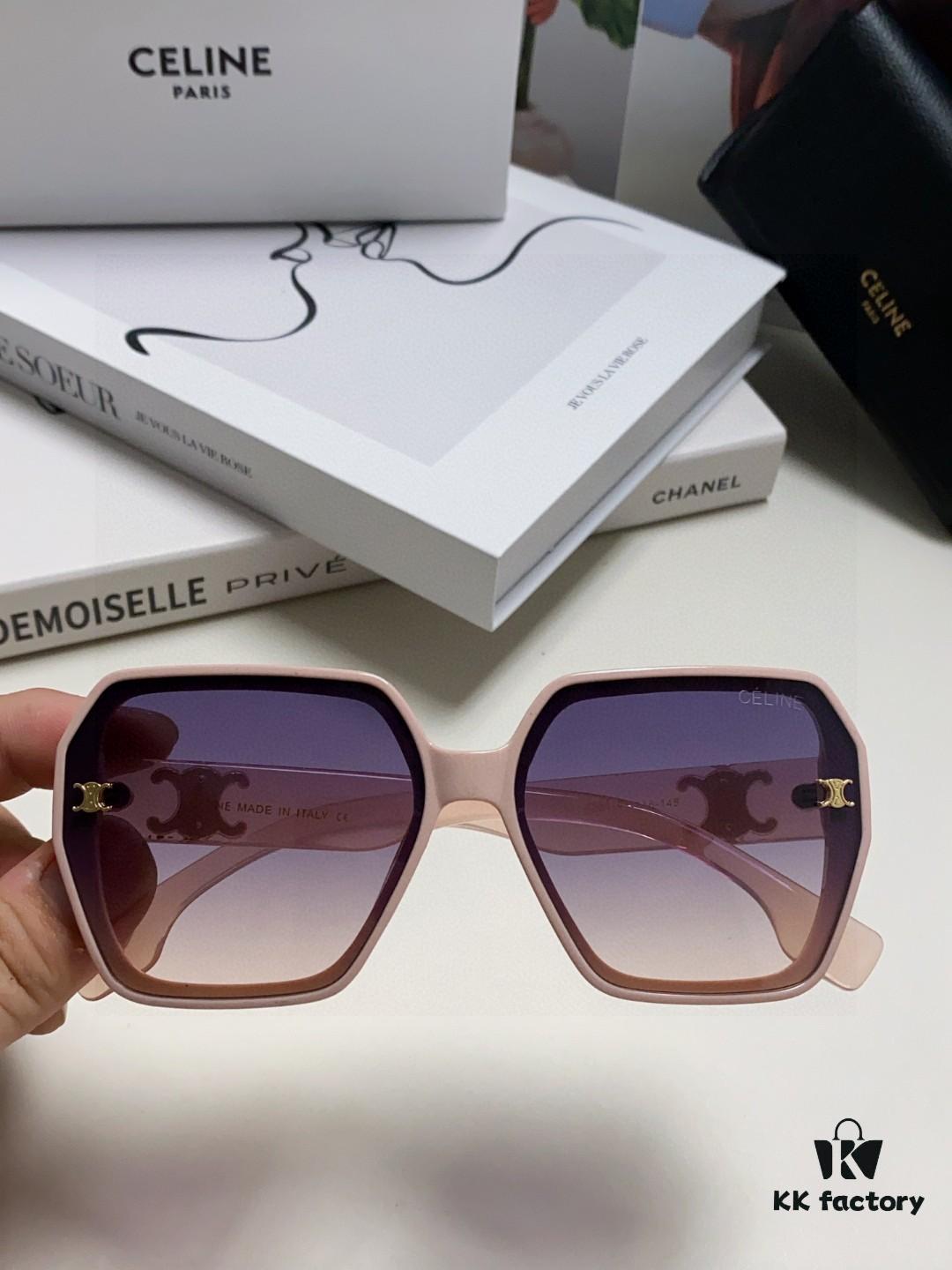 6931fa8f3a89a121ed54b747 Celine 2025 New Arrival European and American Style Square Oversized Arch-Frame Sunglasses for Women, UV Protection Sun Glasses for Outdoor Wear