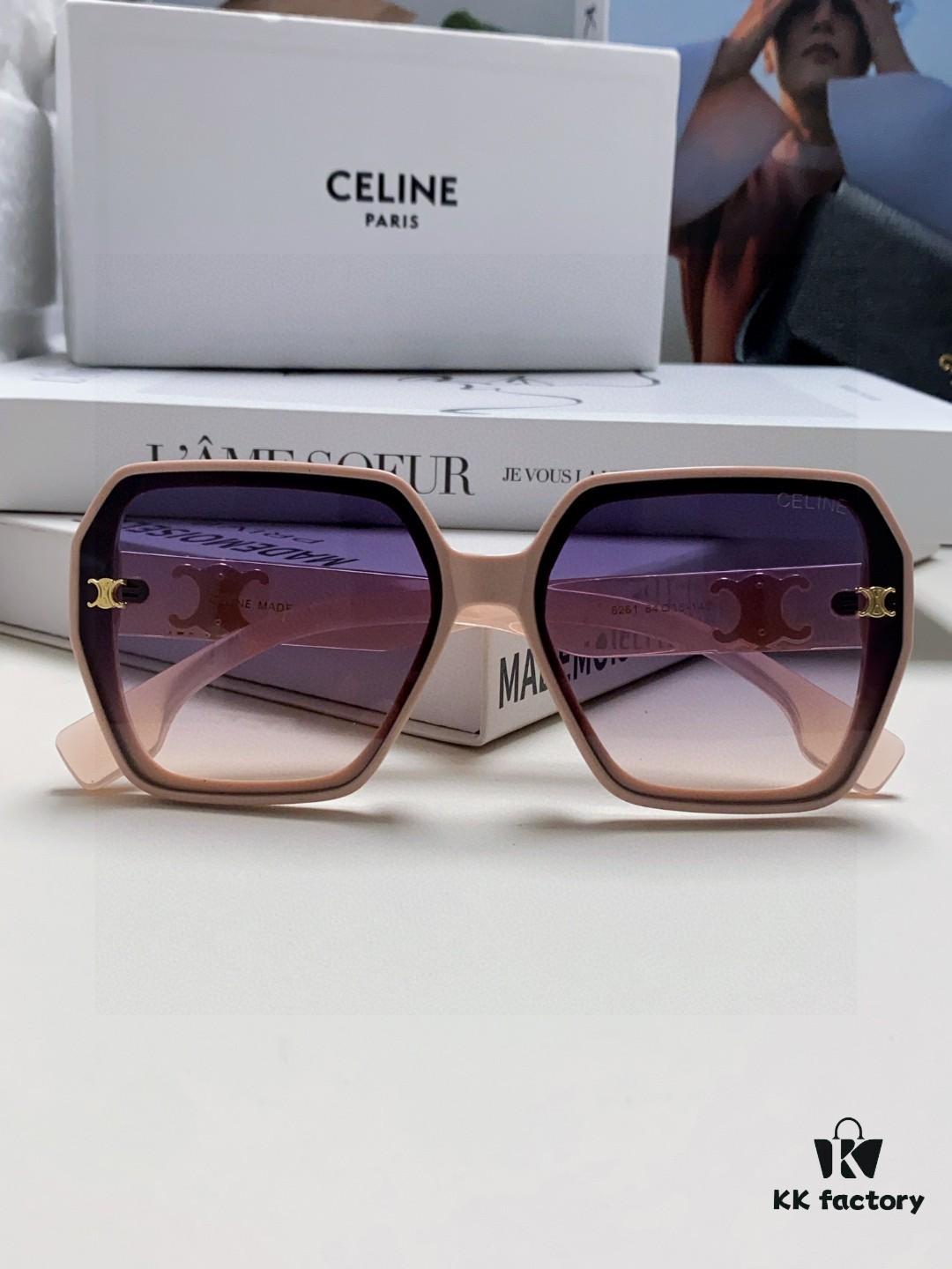 6931fa8f3a89a121ed54b74a Celine 2025 New Arrival European and American Style Square Oversized Arch-Frame Sunglasses for Women, UV Protection Sun Glasses for Outdoor Wear