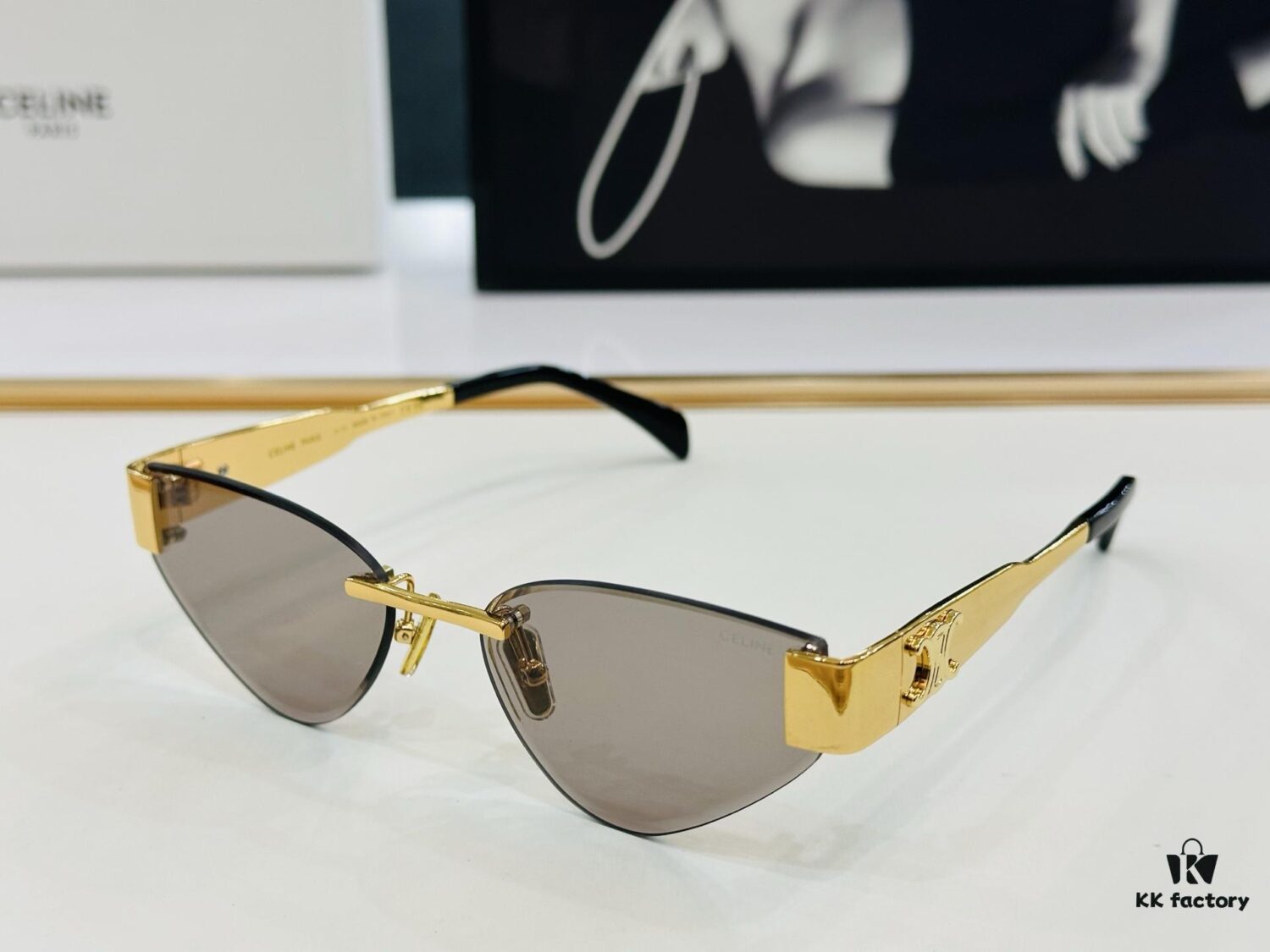 6931fa903a89a121ed54b757 CELINE CL42122U Size 56-17-142, Popular Unisex Style with Excellent Shine and Premium Texture, XL Craftsmanship