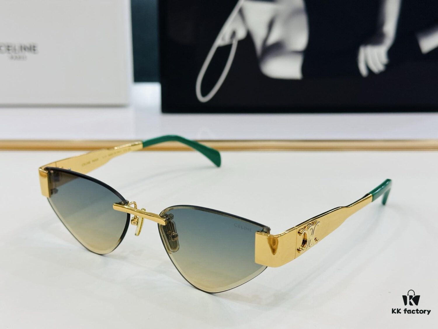 6931fa903a89a121ed54b759 CELINE CL42122U Size 56-17-142, Popular Unisex Style with Excellent Shine and Premium Texture, XL Craftsmanship