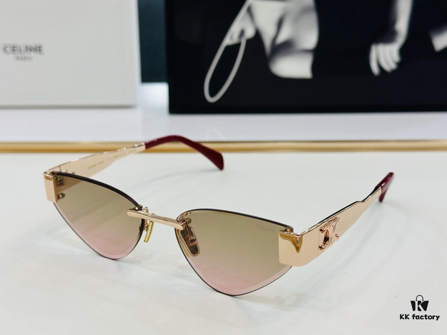 6931fa913a89a121ed54b75c CELINE CL42122U Size 56-17-142, Popular Unisex Style with Excellent Shine and Premium Texture, XL Craftsmanship
