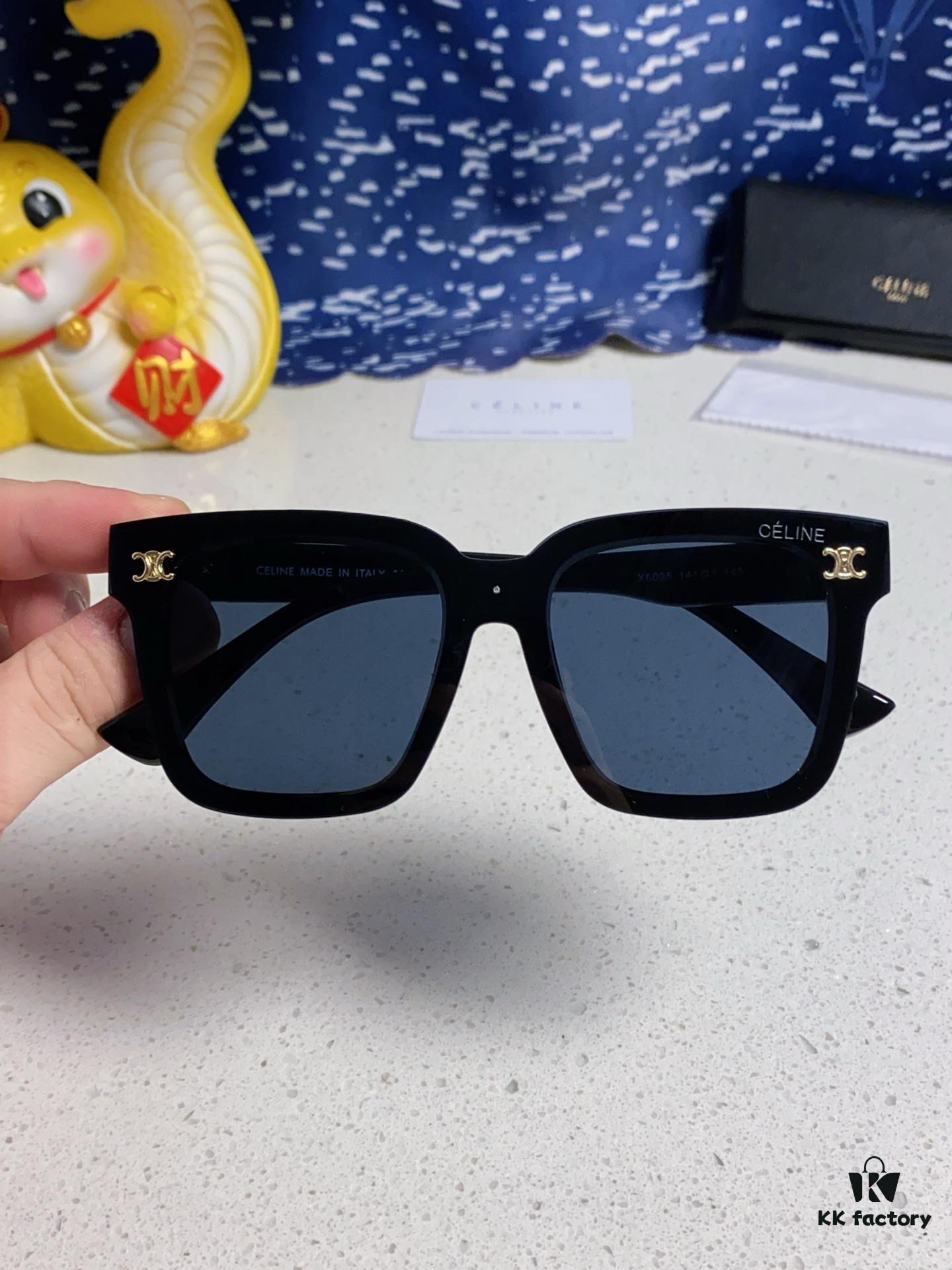 6931fa923a89a121ed54b775 Celine 2025 New Arrival Square Sunglasses for Women, Stylish Oversized Frame, Slimming Effect for Round Faces, Polarized UV Protection Beach Sunglasses Unisex