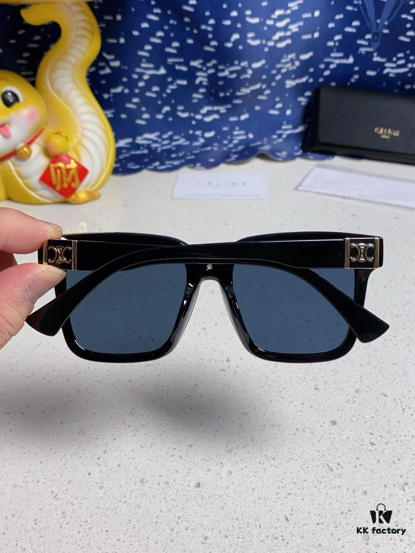 6931fa933a89a121ed54b776 Celine 2025 New Arrival Square Sunglasses for Women, Stylish Oversized Frame, Slimming Effect for Round Faces, Polarized UV Protection Beach Sunglasses Unisex