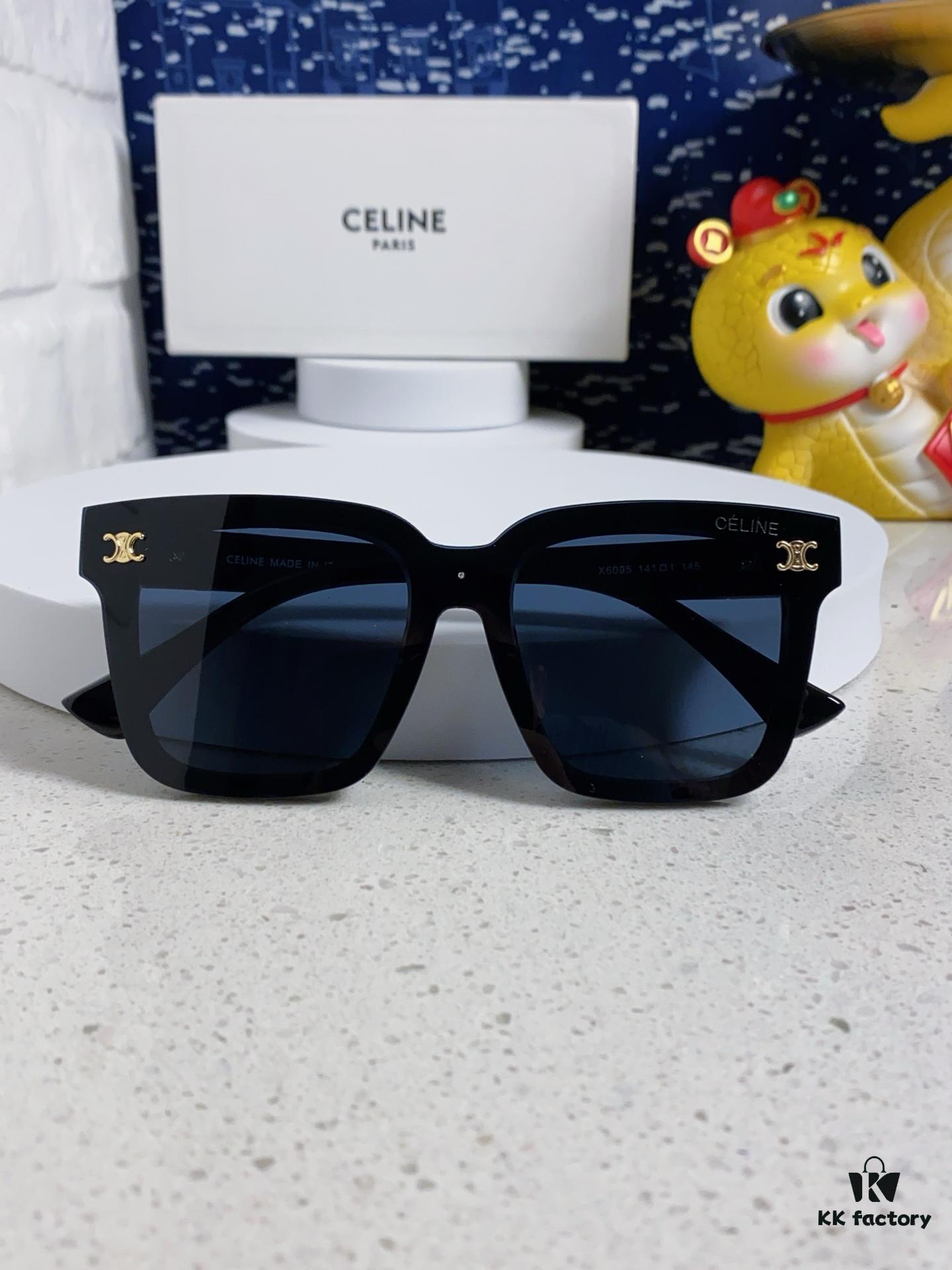 6931fa933a89a121ed54b77a Celine 2025 New Arrival Square Sunglasses for Women, Stylish Oversized Frame, Slimming Effect for Round Faces, Polarized UV Protection Beach Sunglasses Unisex