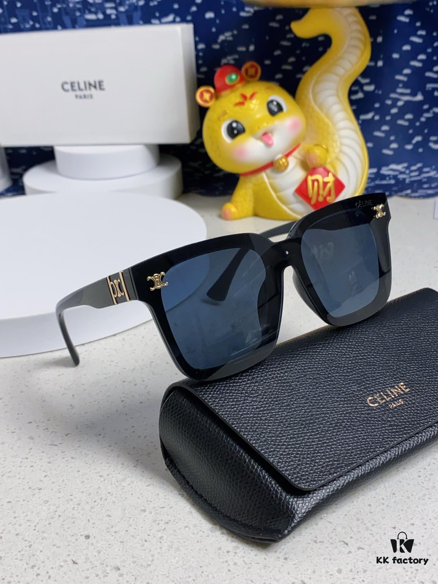 6931fa933a89a121ed54b77b Celine 2025 New Arrival Square Sunglasses for Women, Stylish Oversized Frame, Slimming Effect for Round Faces, Polarized UV Protection Beach Sunglasses Unisex