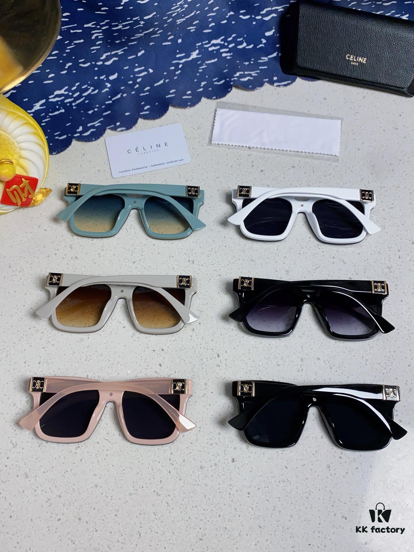 6931fa933a89a121ed54b77c Celine 2025 New Arrival Square Sunglasses for Women, Stylish Oversized Frame, Slimming Effect for Round Faces, Polarized UV Protection Beach Sun Glasses Unisex