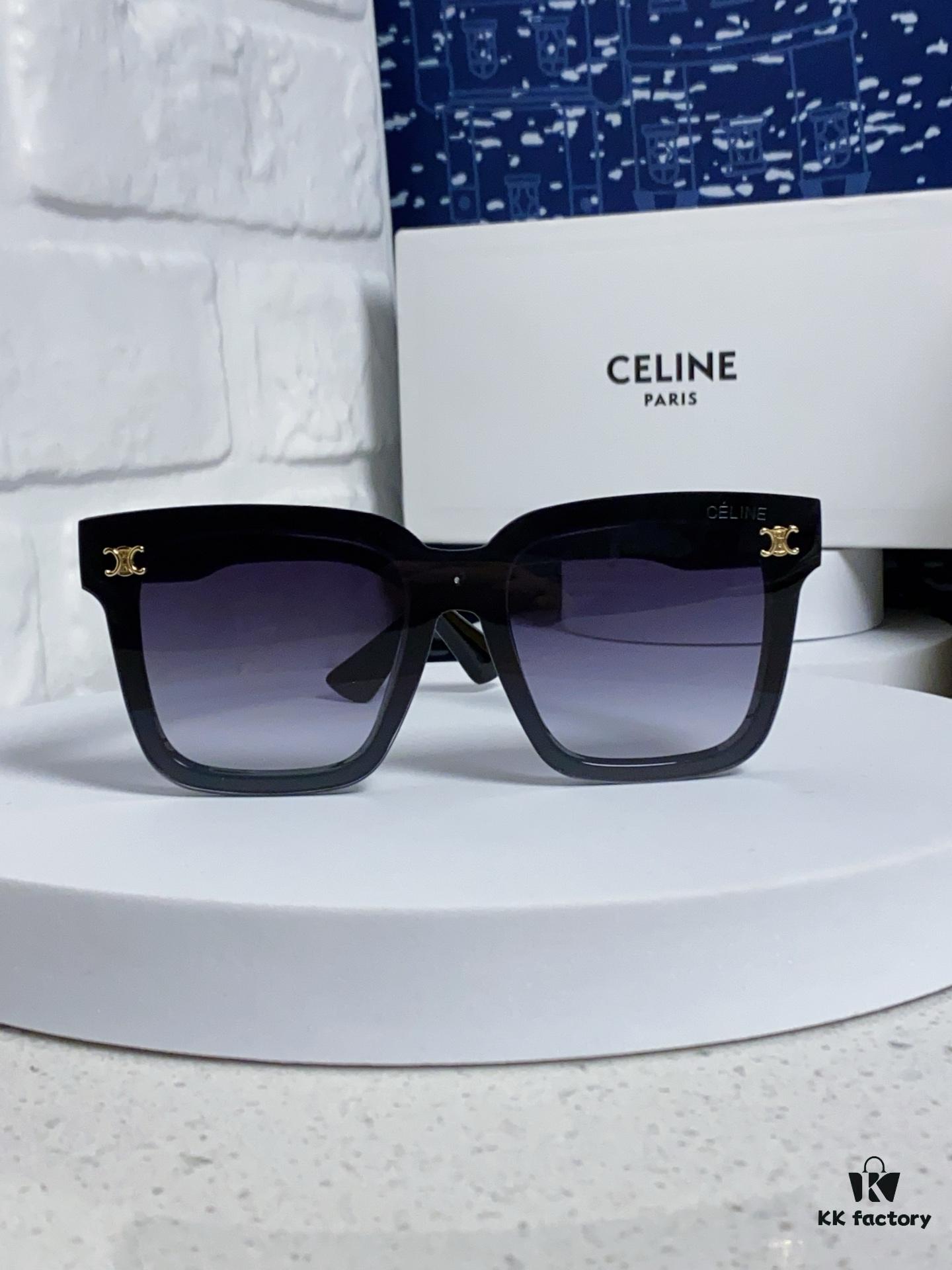 6931fa933a89a121ed54b77f Celine 2025 New Square Sunglasses for Women, Stylish Oversized Frame, Slimming Effect for Round Faces, Polarized UV Protection Beach Sun Glasses, Unisex Design