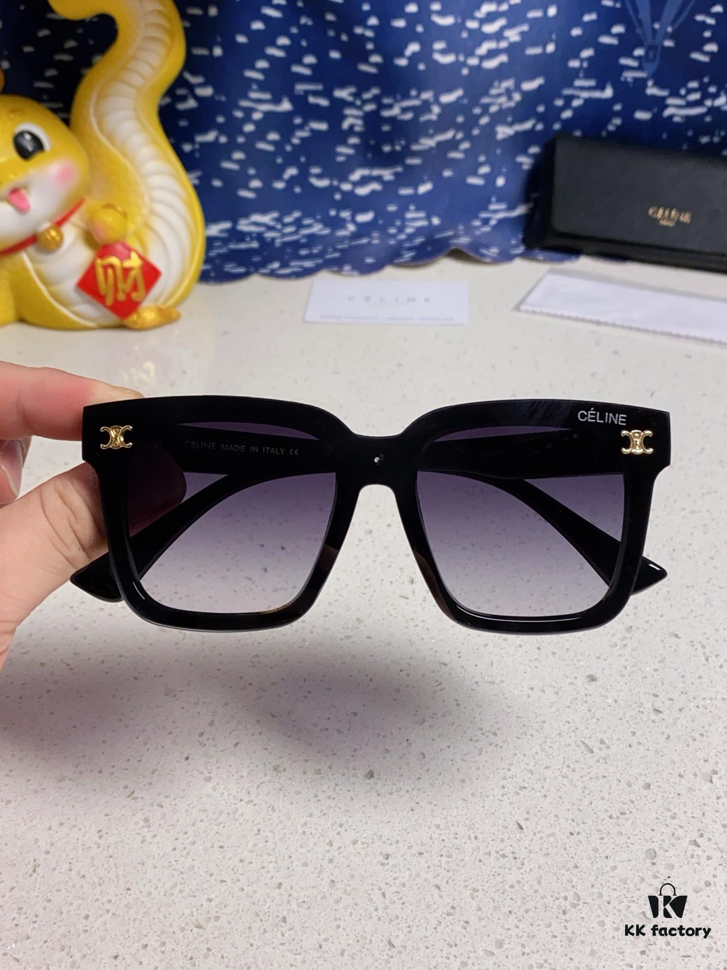 6931fa933a89a121ed54b781 Celine 2025 New Square Sunglasses for Women, Stylish Oversized Frame, Slimming Effect for Round Faces, Polarized UV Protection Beach Sun Glasses, Unisex Design