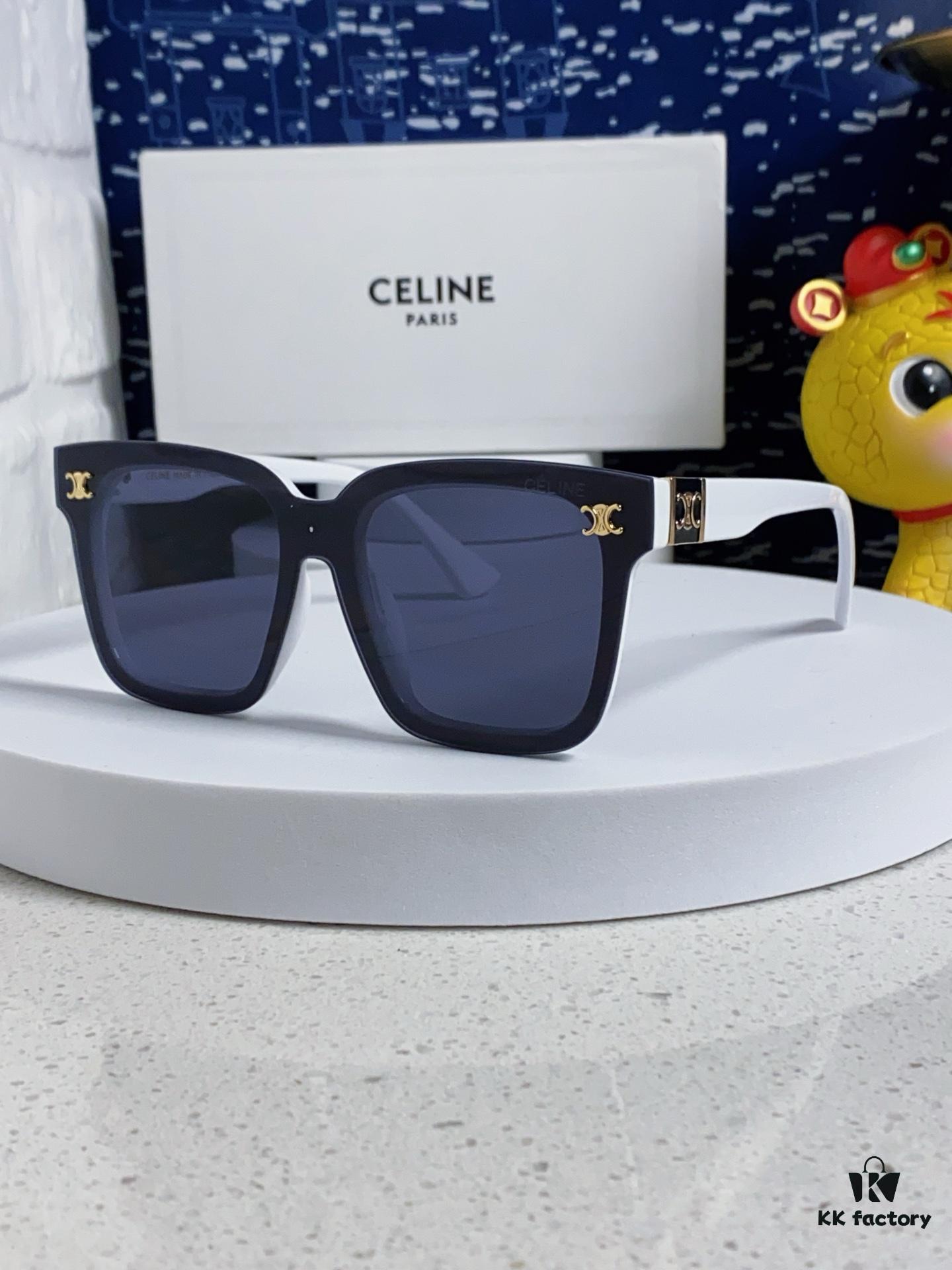 6931fa943a89a121ed54b788 Celine 2025 New Square Sunglasses for Women, Trendy Oversized Frames for Round Faces, Slimming Polarized UV Protection Sunglasses for Beach, Unisex Design