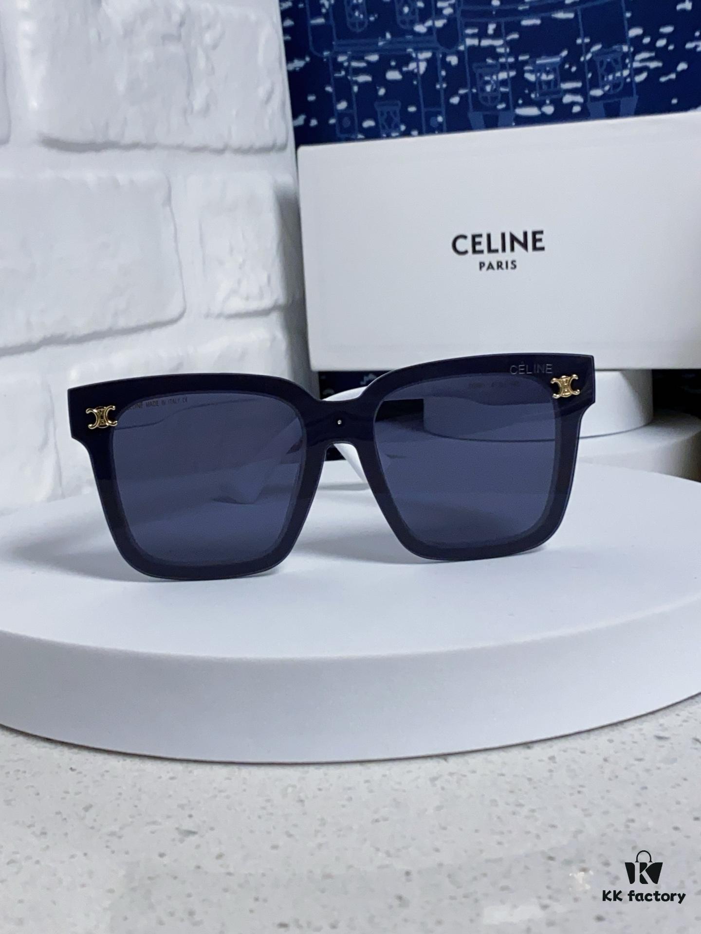 6931fa943a89a121ed54b789 Celine 2025 New Square Sunglasses for Women, Trendy Oversized Frames for Round Faces, Slimming Polarized UV Protection Sunglasses for Beach, Unisex Design