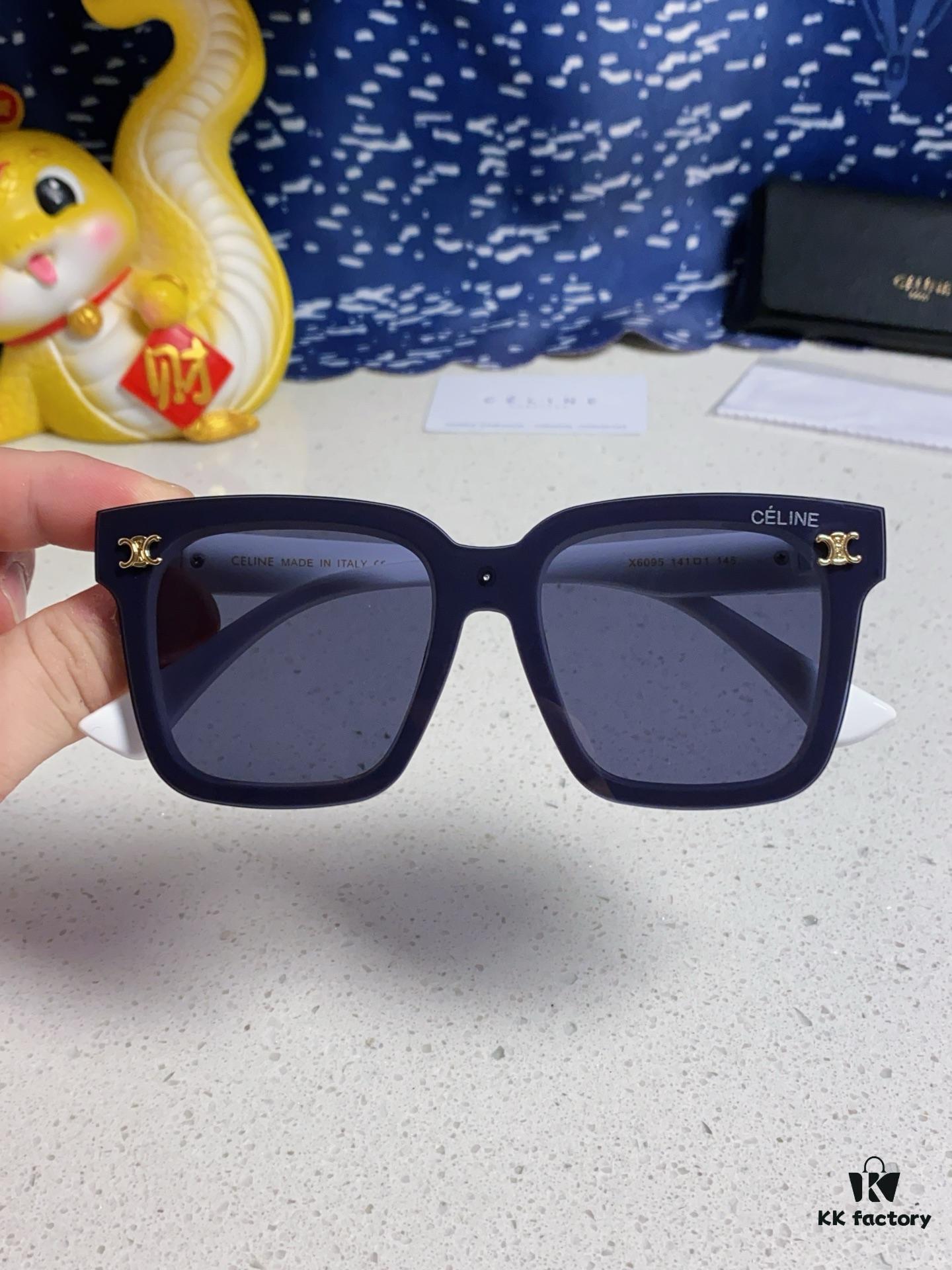 6931fa943a89a121ed54b78b Celine 2025 New Square Sunglasses for Women, Trendy Oversized Frames for Round Faces, Slimming Polarized UV Protection Sunglasses for Beach, Unisex Design
