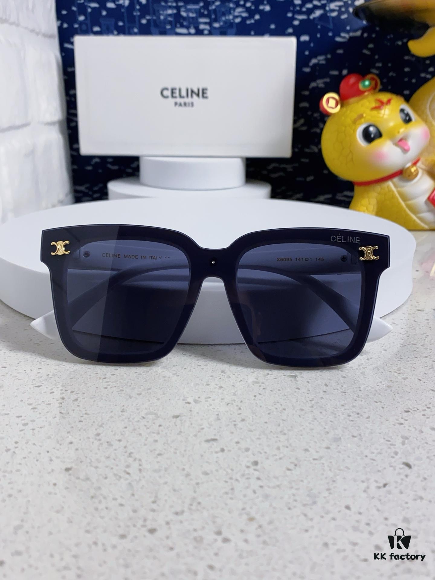6931fa943a89a121ed54b78f Celine 2025 New Square Sunglasses for Women, Trendy Oversized Frames for Round Faces, Slimming Polarized UV Protection Sunglasses for Beach, Unisex Design