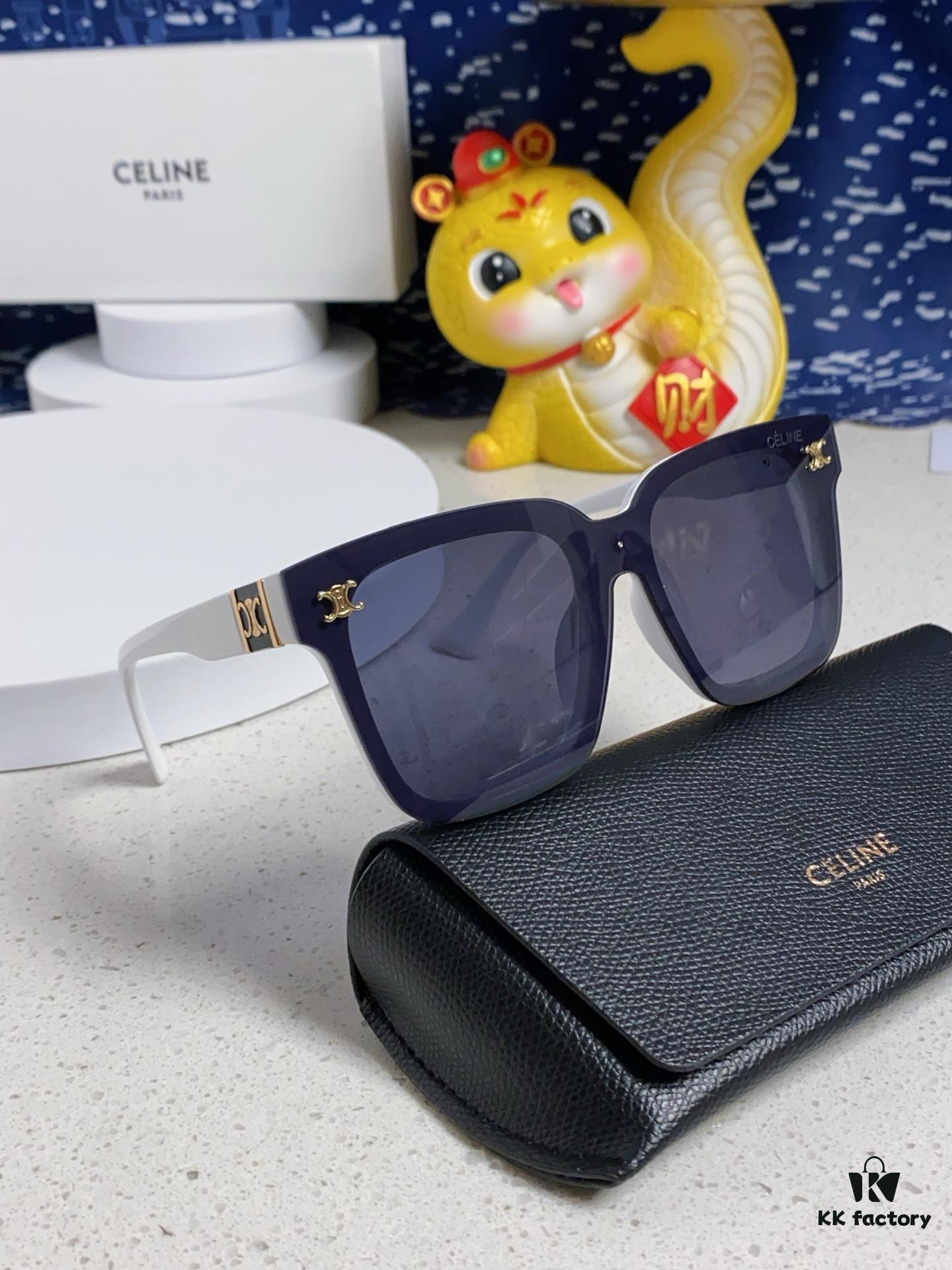 6931fa953a89a121ed54b790 Celine 2025 New Square Sunglasses for Women, Trendy Oversized Frames for Round Faces, Slimming Polarized UV Protection Sunglasses for Beach, Unisex Design