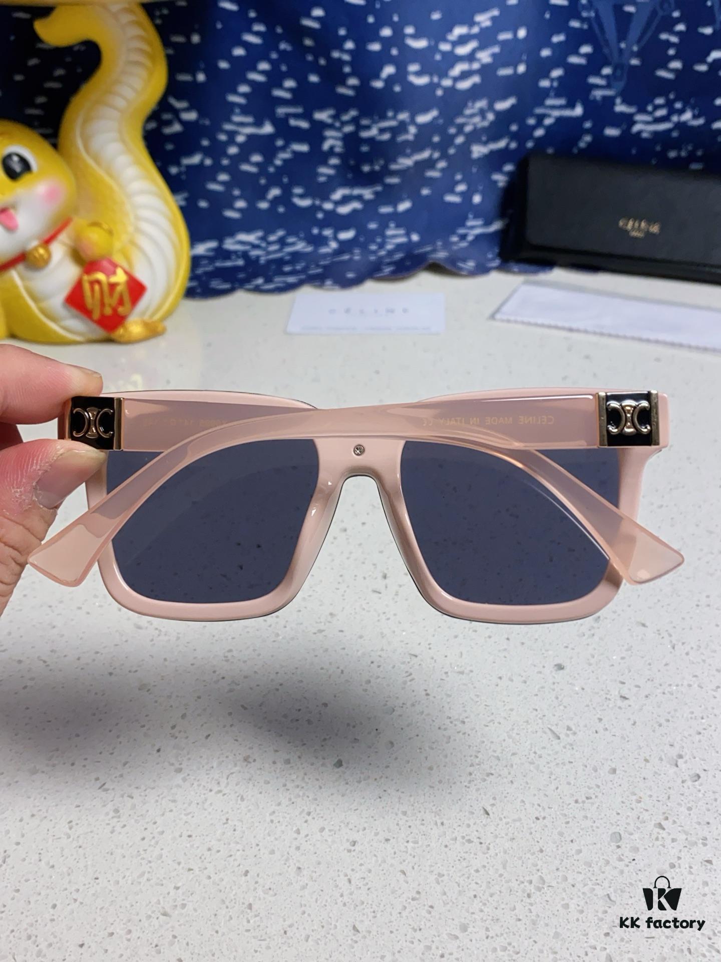 6931fa953a89a121ed54b795 Celine 2025 New Arrival Square Sunglasses for Women, Stylish Oversized Frame, Slimming Effect for Round Faces, Polarized UV Protection Beach Sun Glasses Unisex