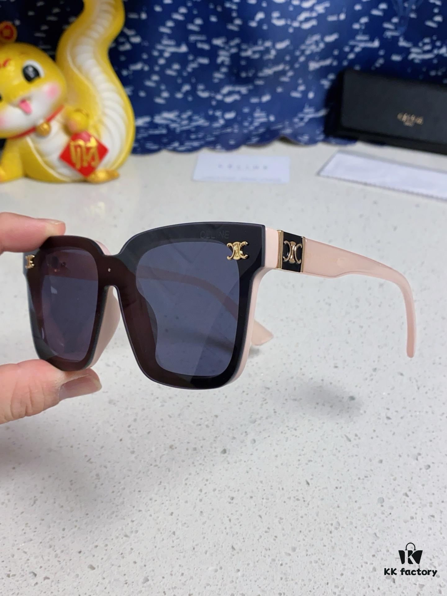 6931fa953a89a121ed54b796 Celine 2025 New Arrival Square Sunglasses for Women, Stylish Oversized Frame, Slimming Effect for Round Faces, Polarized UV Protection Beach Sun Glasses Unisex
