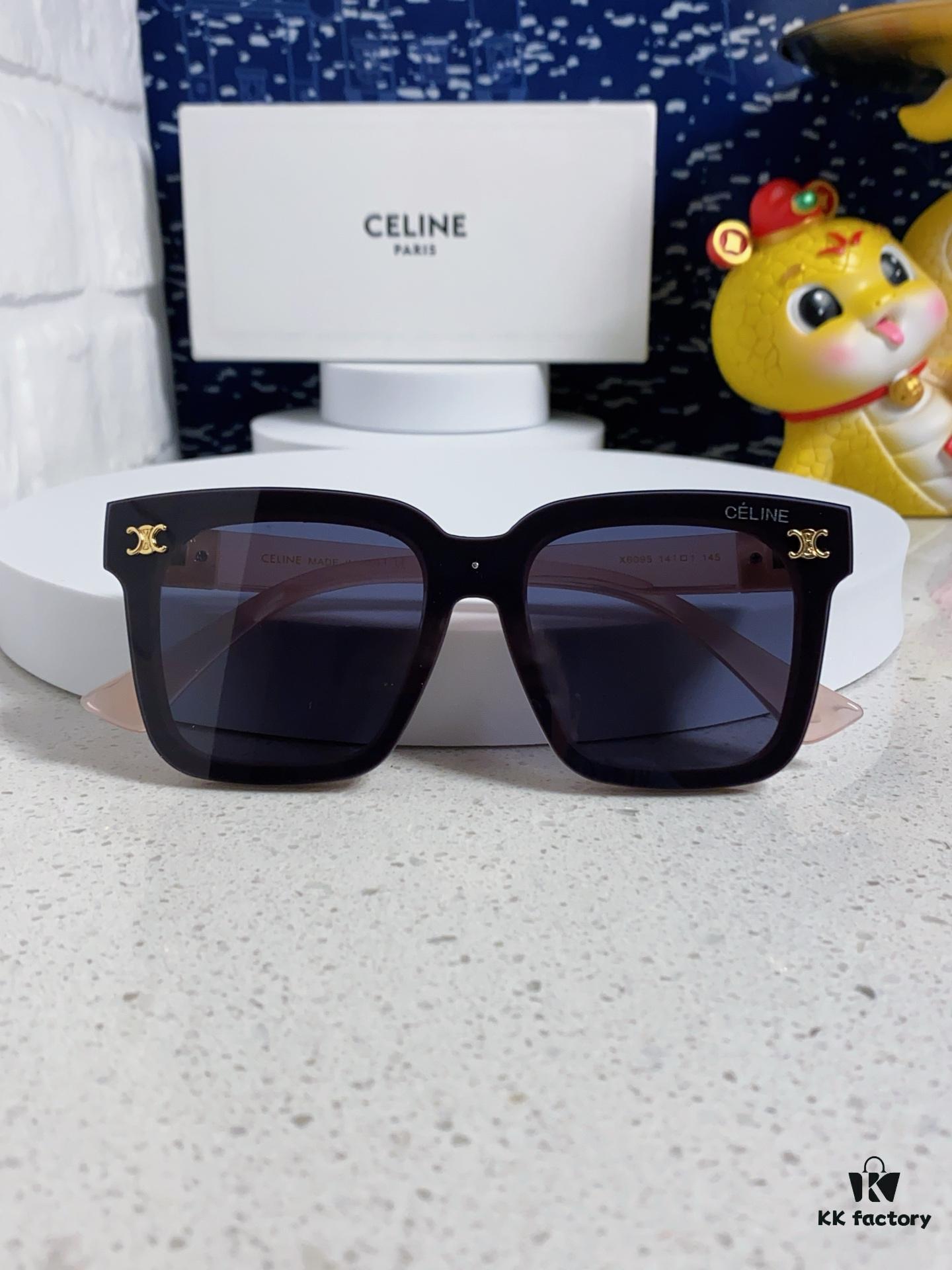 6931fa953a89a121ed54b799 Celine 2025 New Arrival Square Sunglasses for Women, Stylish Oversized Frame, Slimming Effect for Round Faces, Polarized UV Protection Beach Sun Glasses Unisex