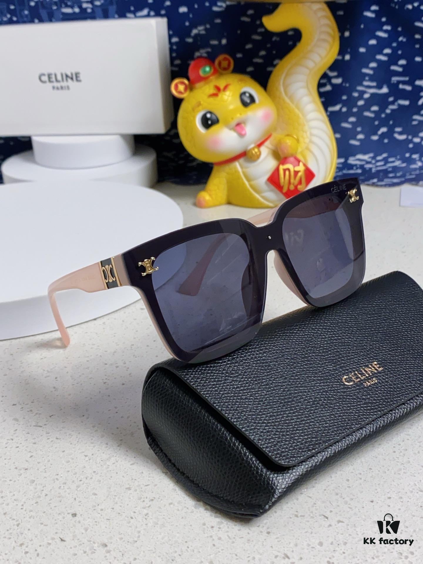 6931fa953a89a121ed54b79a Celine 2025 New Arrival Square Sunglasses for Women, Stylish Oversized Frame, Slimming Effect for Round Faces, Polarized UV Protection Beach Sun Glasses Unisex