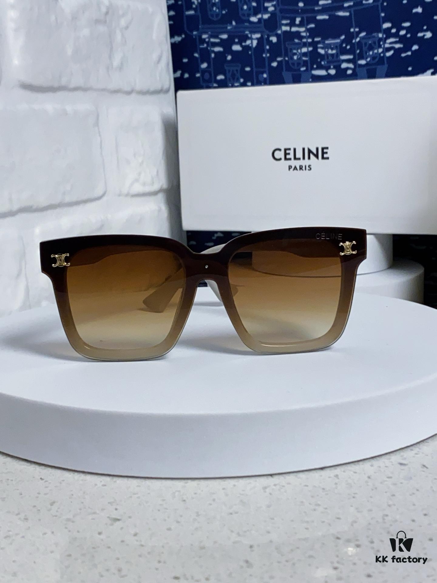 6931fa963a89a121ed54b79c Celine 2025 New Square Sunglasses for Women, Stylish Oversized Frame, Slimming Effect for Round Faces, Polarized UV Protection Beach Sun Glasses Unisex