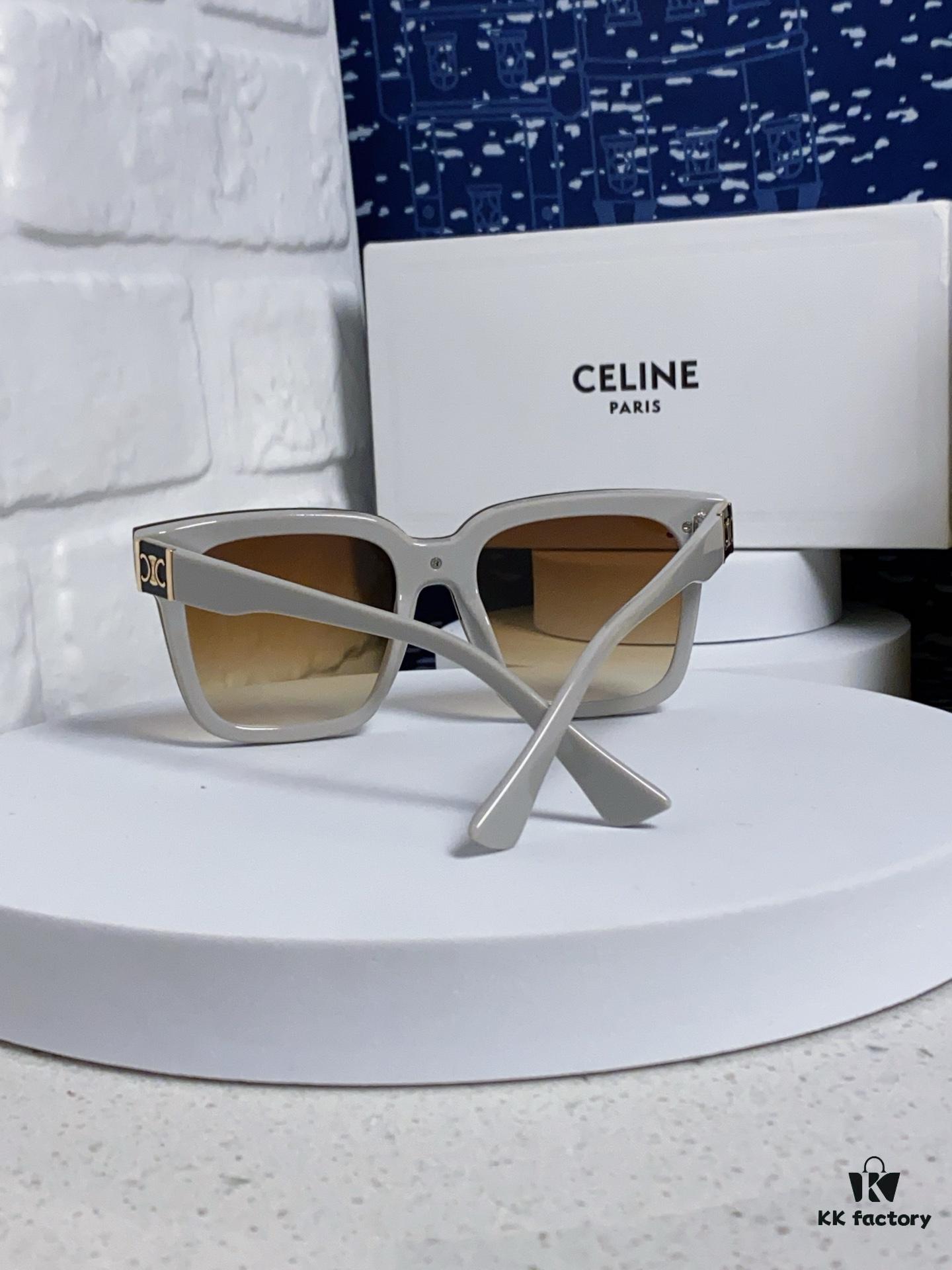 6931fa963a89a121ed54b79d Celine 2025 New Square Sunglasses for Women, Stylish Oversized Frame, Slimming Effect for Round Faces, Polarized UV Protection Beach Sun Glasses Unisex