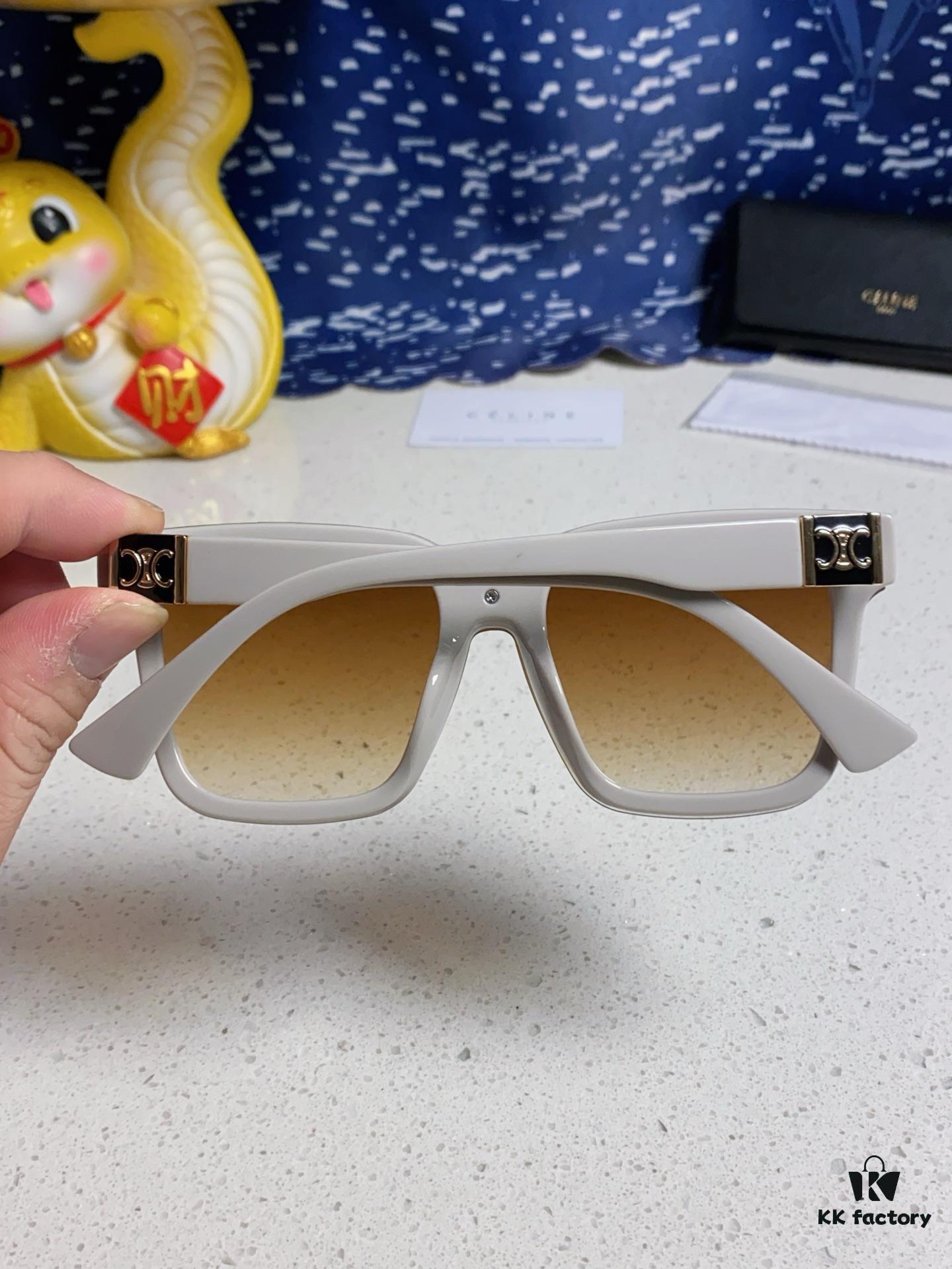 6931fa963a89a121ed54b79f Celine 2025 New Square Sunglasses for Women, Stylish Oversized Frame, Slimming Effect for Round Faces, Polarized UV Protection Beach Sun Glasses Unisex
