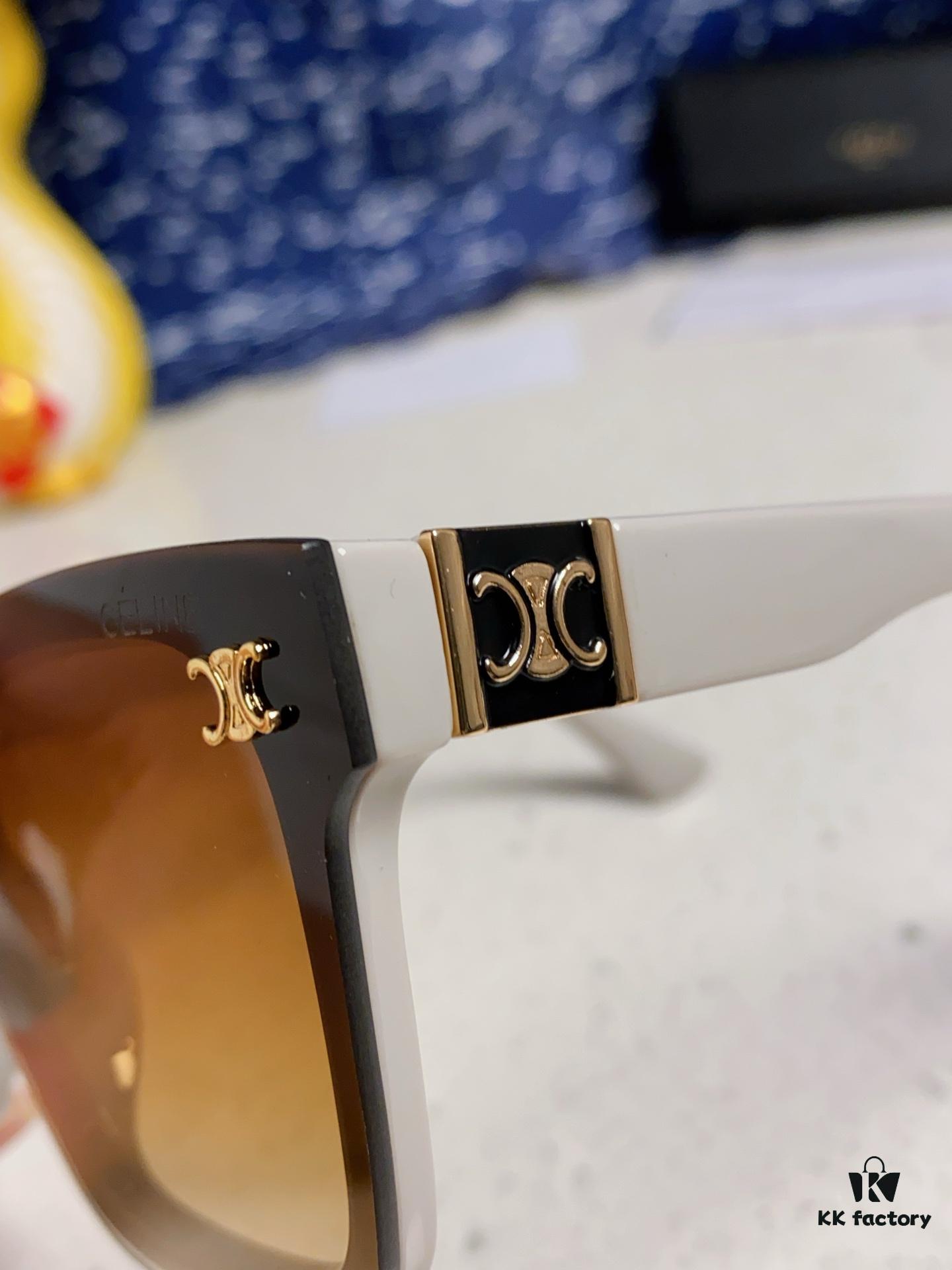 6931fa963a89a121ed54b7a1 Celine 2025 New Square Sunglasses for Women, Stylish Oversized Frame, Slimming Effect for Round Faces, Polarized UV Protection Beach Sun Glasses Unisex
