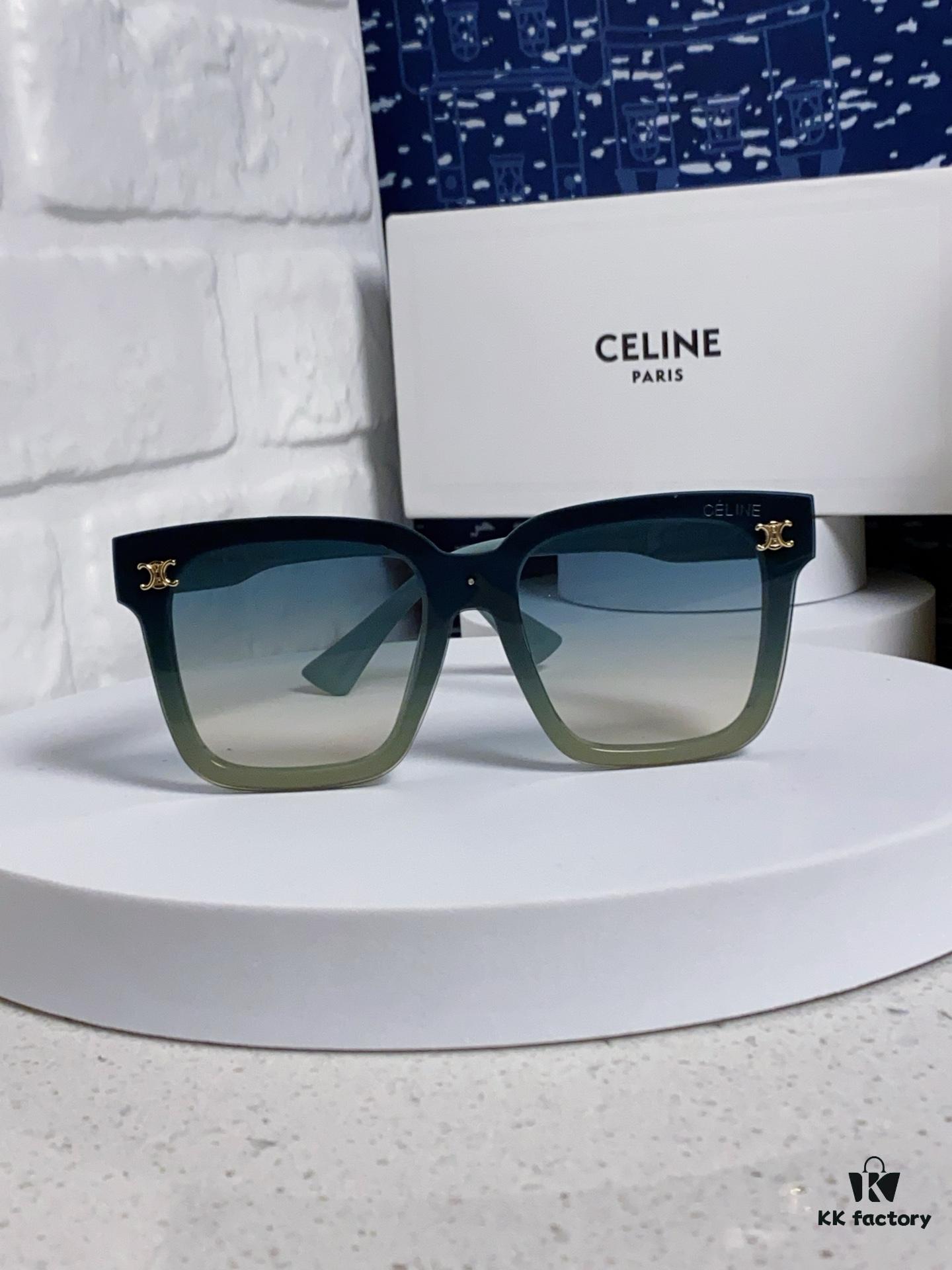 6931fa973a89a121ed54b7a6 Celine 2025 New Arrival Square Sunglasses for Women, Stylish Oversized Frame, Slimming Effect for Round Faces, Polarized UV Protection Beach Sun Glasses Unisex