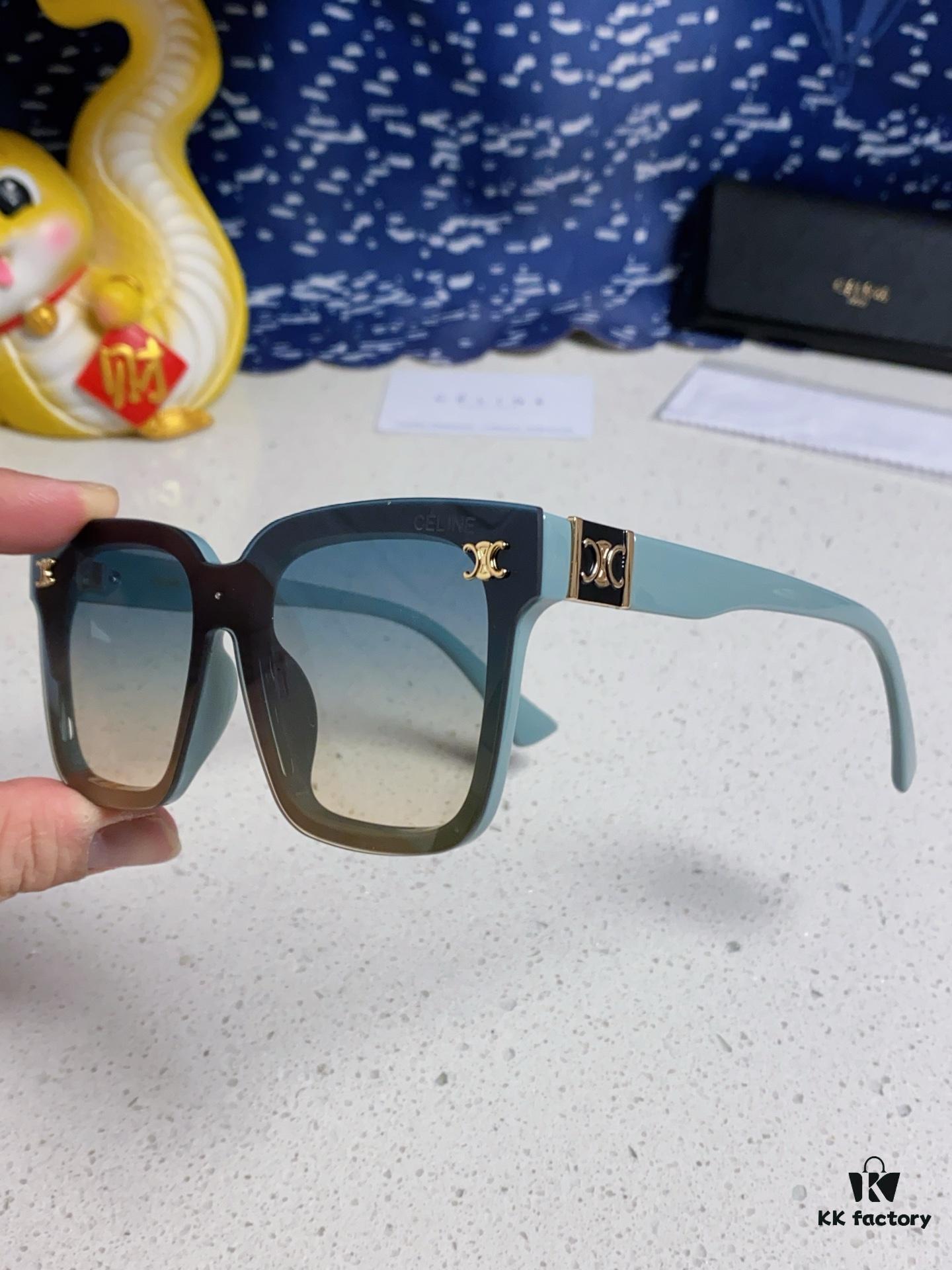 6931fa973a89a121ed54b7aa Celine 2025 New Arrival Square Sunglasses for Women, Stylish Oversized Frame, Slimming Effect for Round Faces, Polarized UV Protection Beach Sun Glasses Unisex