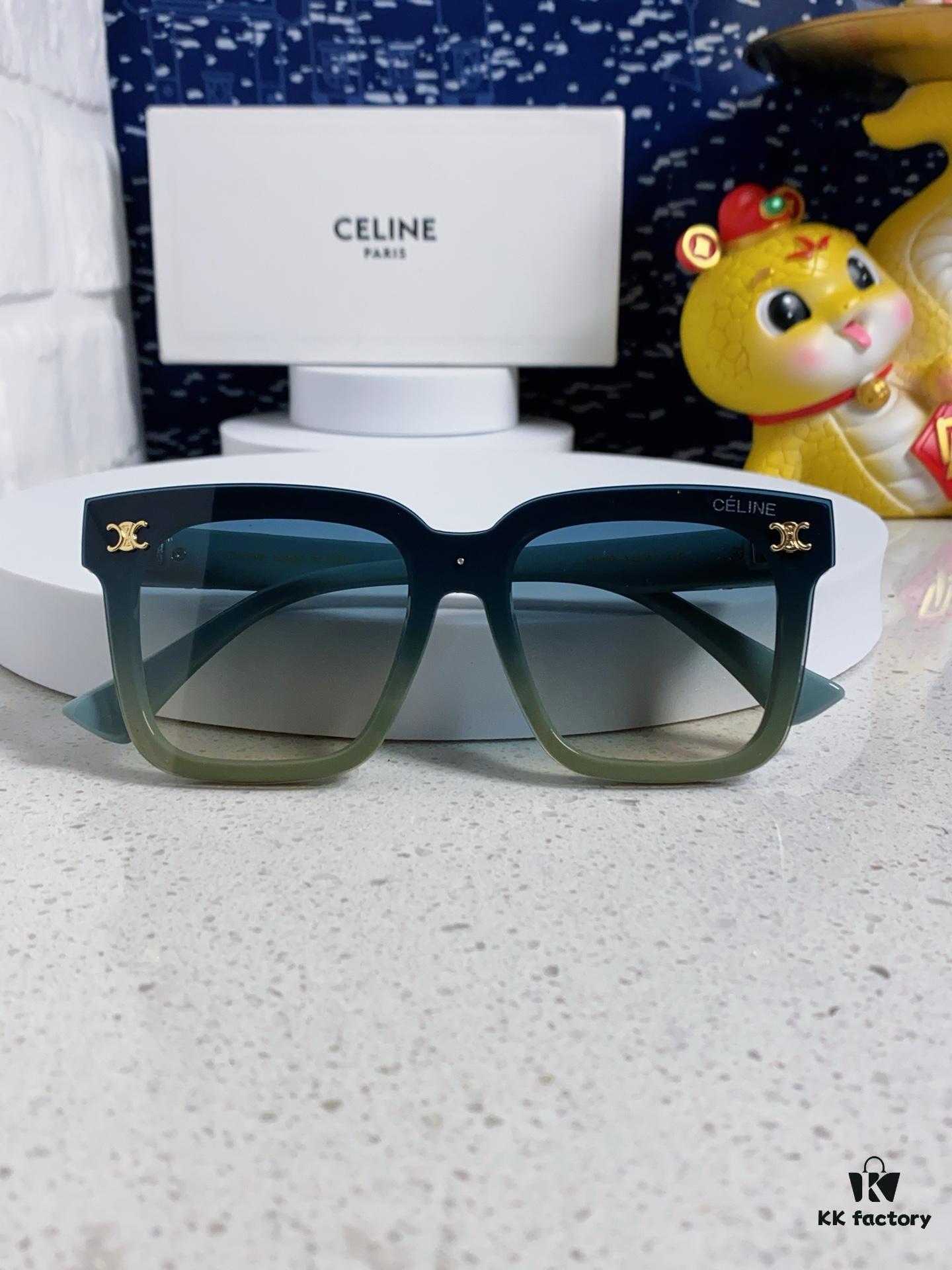 6931fa973a89a121ed54b7ad Celine 2025 New Arrival Square Sunglasses for Women, Stylish Oversized Frame, Slimming Effect for Round Faces, Polarized UV Protection Beach Sun Glasses Unisex