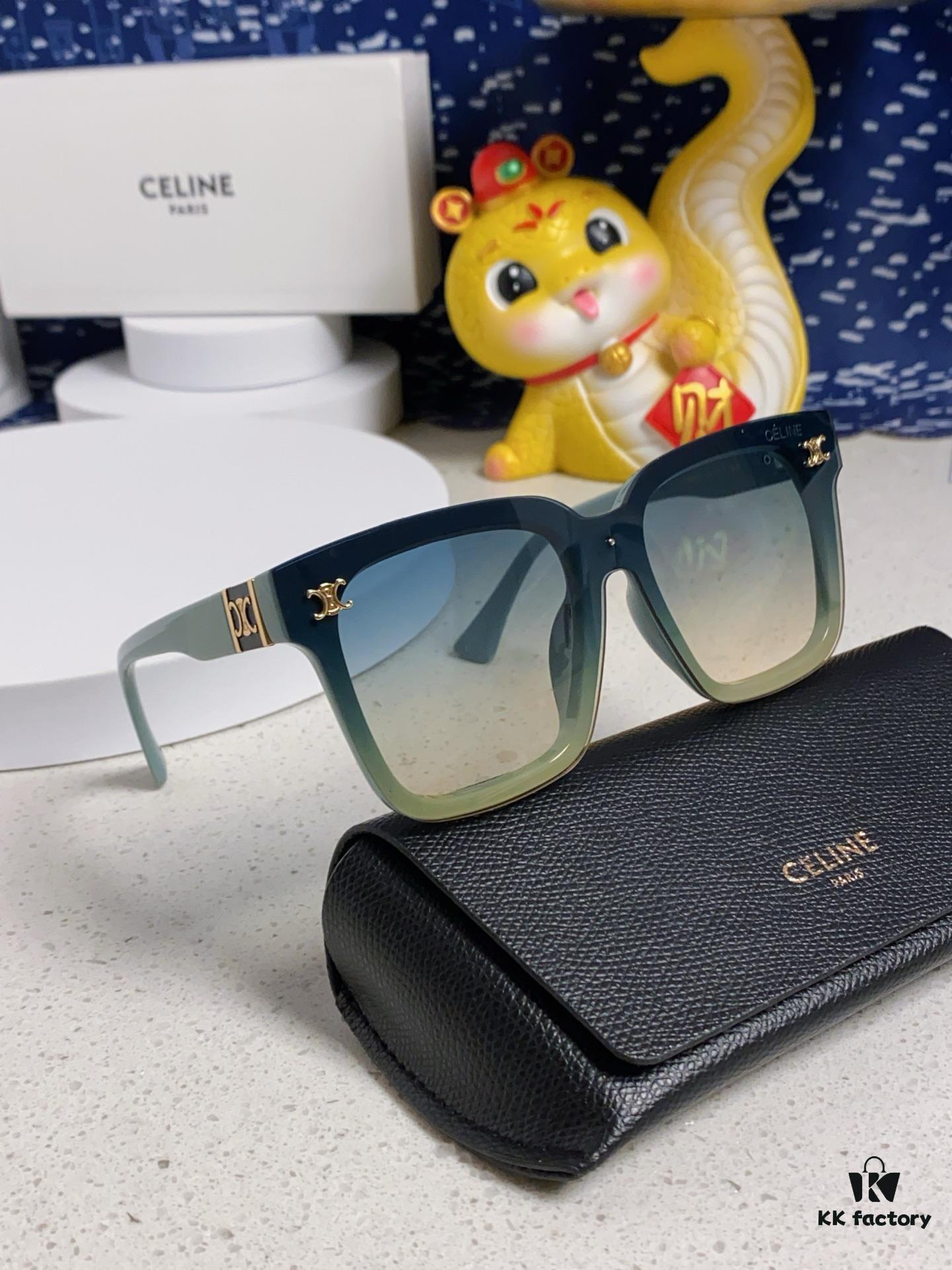 6931fa973a89a121ed54b7ae Celine 2025 New Arrival Square Sunglasses for Women, Stylish Oversized Frame, Slimming Effect for Round Faces, Polarized UV Protection Beach Sun Glasses Unisex
