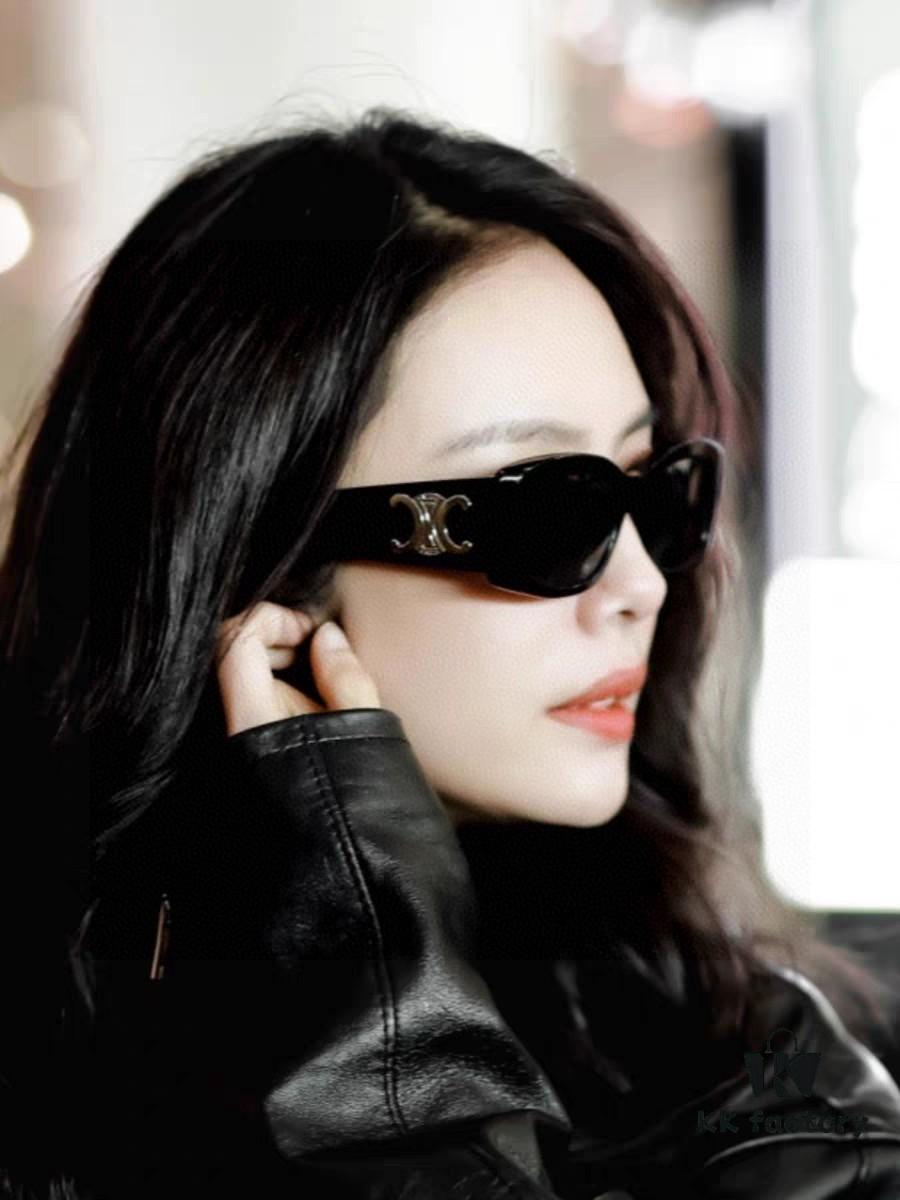 6931fa983a89a121ed54b7ba CELINE 2025 New Arrival Runway Official Same Style as Yang Mi, Versatile Oversized Square Arch Rectangular Sunglasses for Women