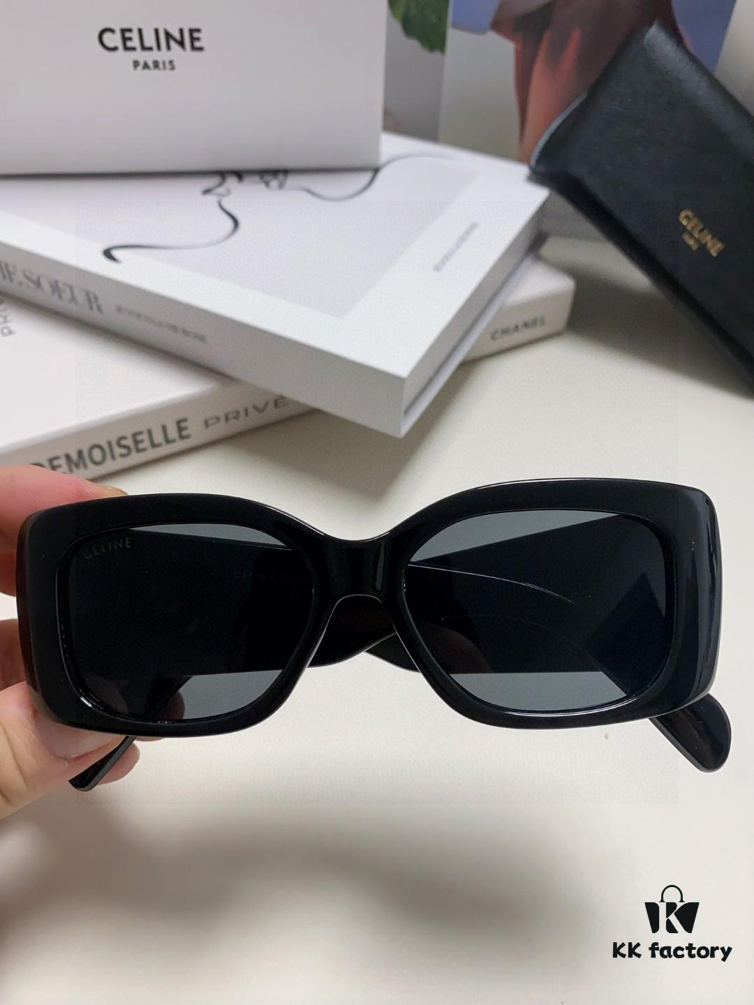 6931fa993a89a121ed54b7bf CELINE 2025 New Arrival Runway Official Same Style as Yang Mi, Versatile Oversized Square Arch Rectangular Sunglasses for Women