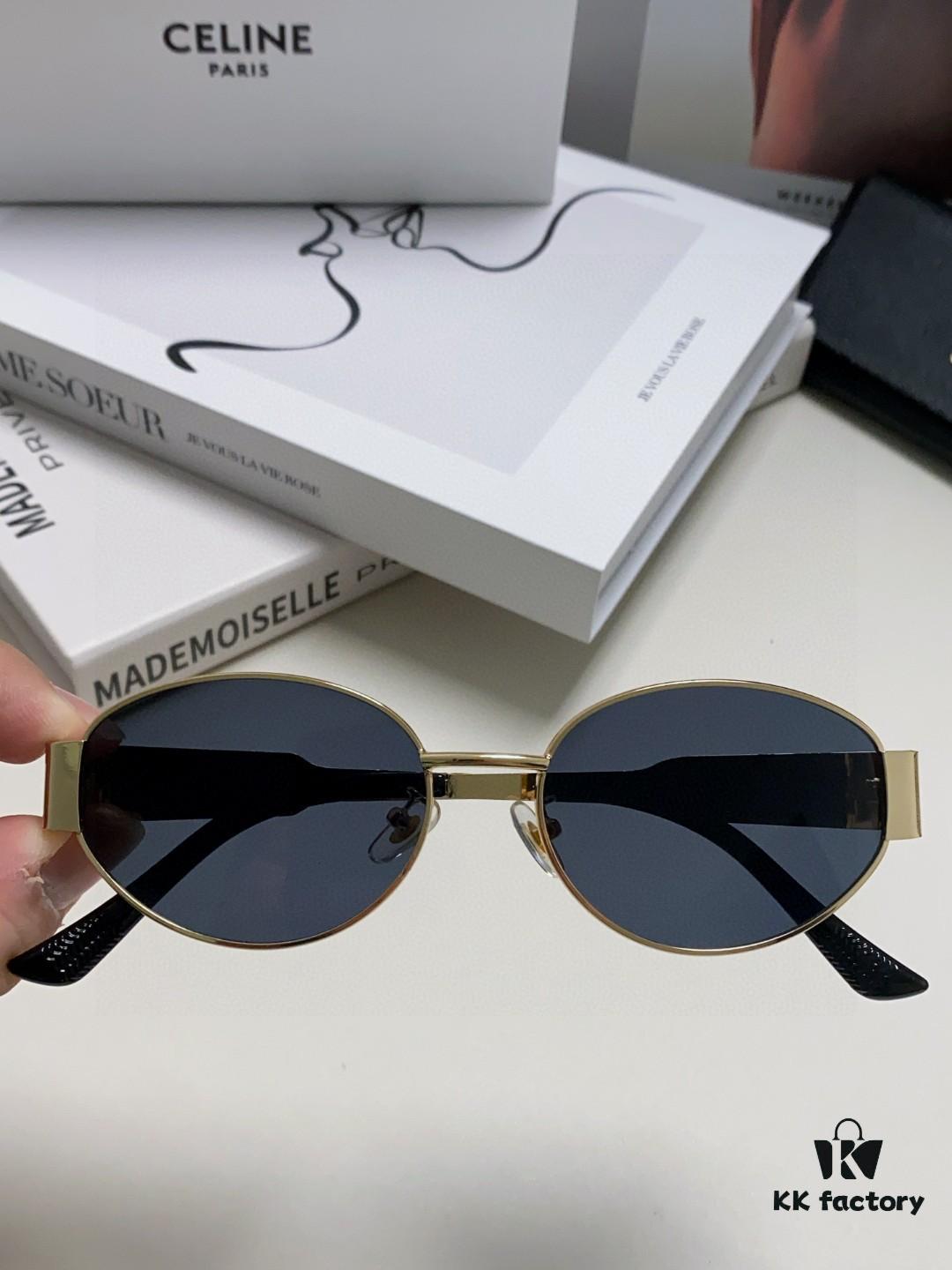 6931fa9b3a89a121ed54b7de Lisa's Same Style - Celine Retro Round Frame Sunglasses, Selene's 'Ultraman' Design, Iconic Arch Classic, Always in High Demand, Hard to Get