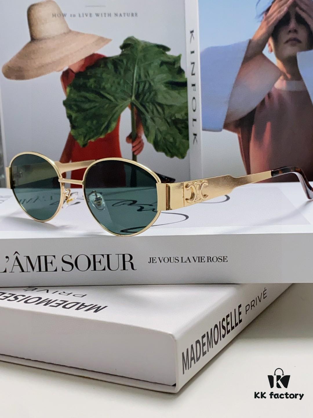 6931fa9c3a89a121ed54b7f0 Lisa's Same Celine Retro Round Frame Sunglasses, the 'Egg Superman' Style from Arc de Triomphe, Always Popular and Hard to Get