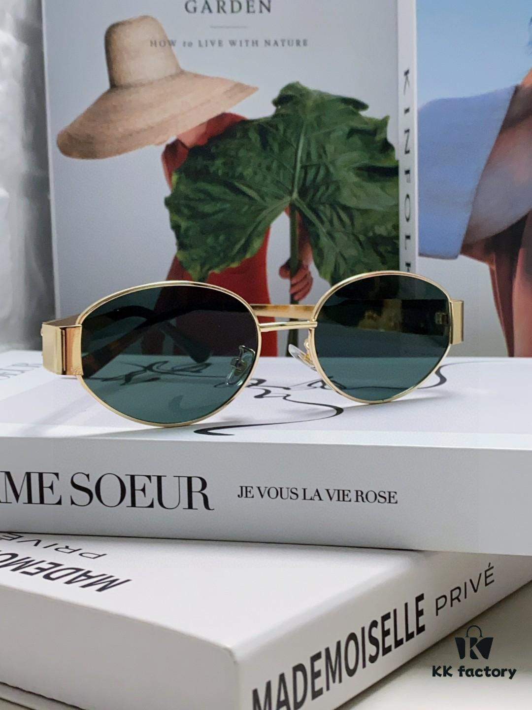 6931fa9c3a89a121ed54b7f1 Lisa's Same Celine Retro Round Frame Sunglasses, the 'Egg Superman' Style from Arc de Triomphe, Always Popular and Hard to Get