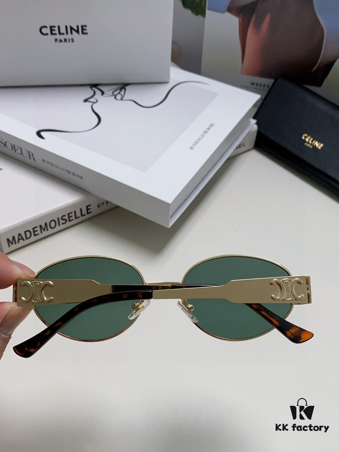 6931fa9c3a89a121ed54b7f4 Lisa's Same Celine Retro Round Frame Sunglasses, the 'Egg Superman' Style from Arc de Triomphe, Always Popular and Hard to Get