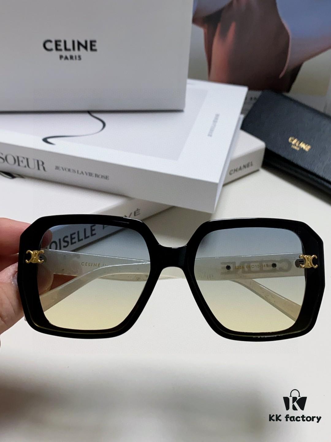 6931fa9f3a89a121ed54b813 CELINE Red Book Popular Metal-Decorated Logo Simple Frame Sunglasses