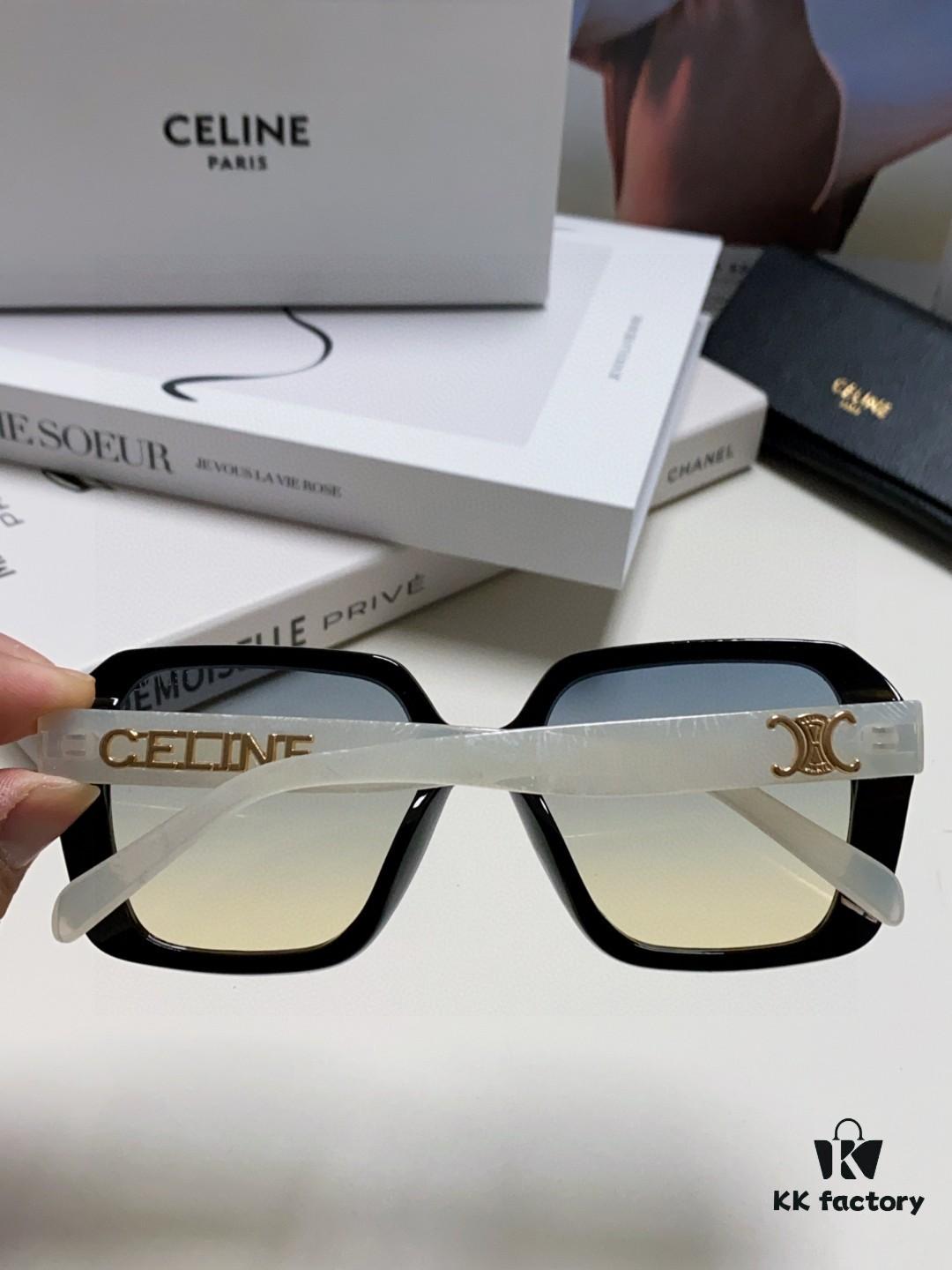 6931fa9f3a89a121ed54b814 CELINE Red Book Popular Metal-Decorated Logo Simple Frame Sunglasses