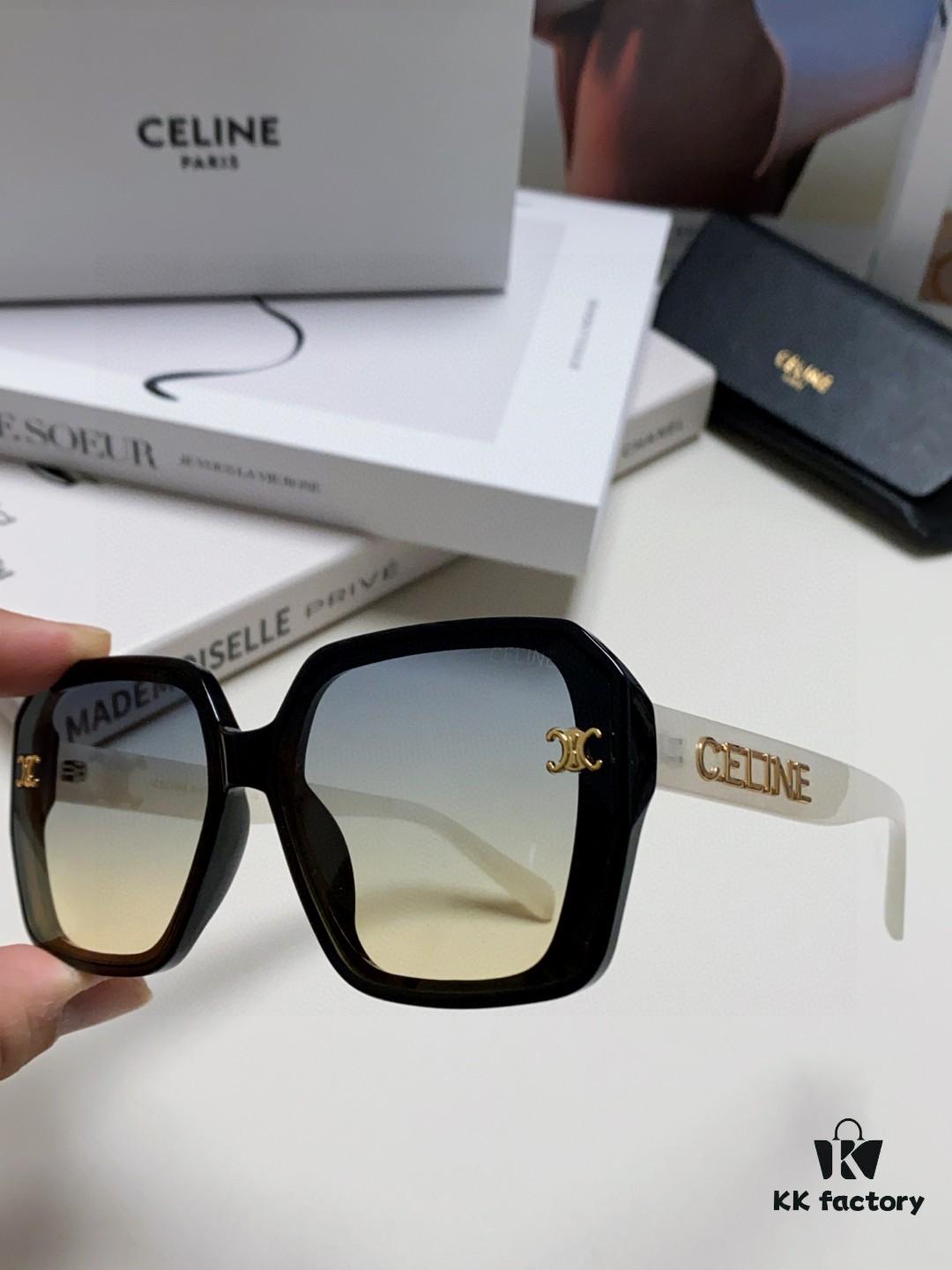 6931fa9f3a89a121ed54b815 CELINE Red Book Popular Metal-Decorated Logo Simple Frame Sunglasses
